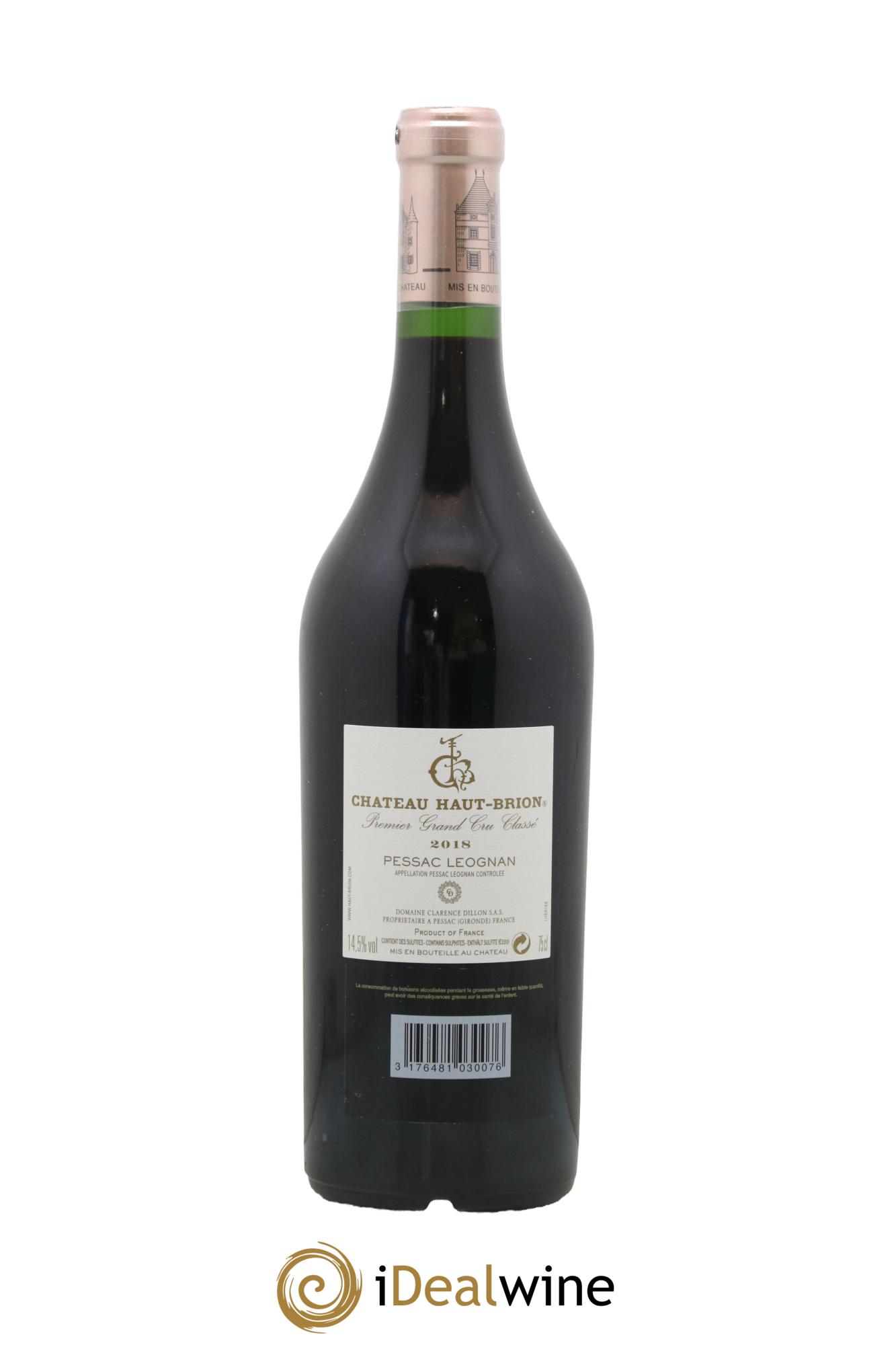 Château Haut Brion 1er Grand Cru Classé 2018 - Posten von 1 Flasche - 1