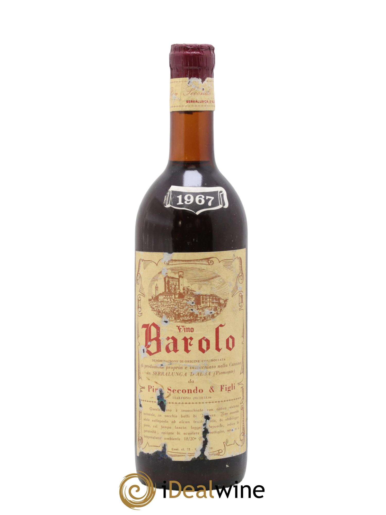 Barolo Pira Secondo 1967 - Lot de 1 bouteille - 0