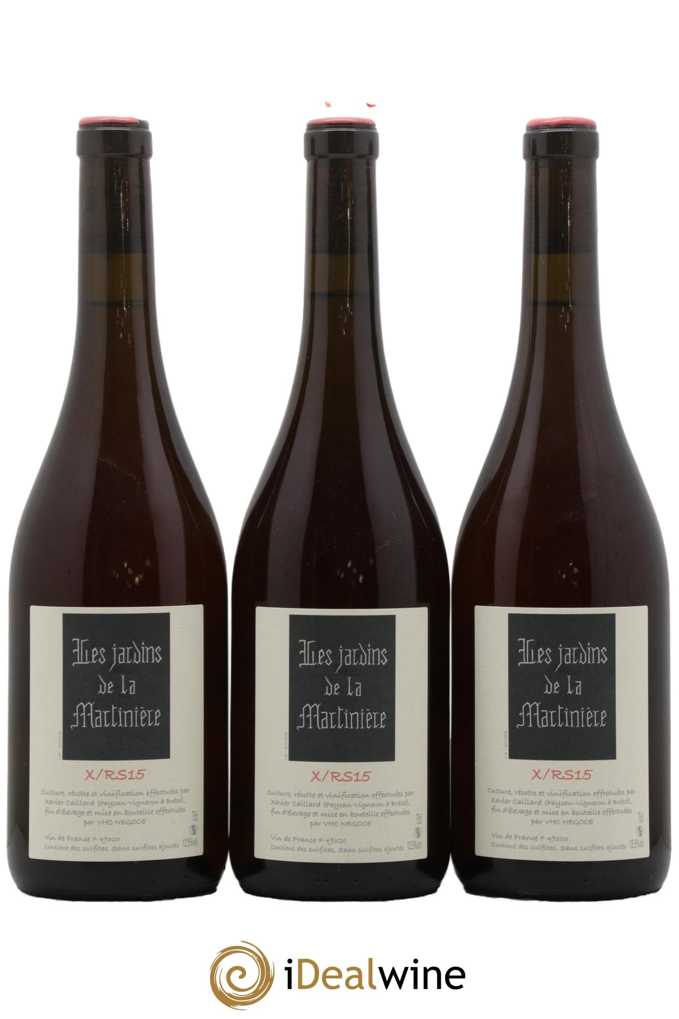 Vin de France X/RS15 Les Jardins de la Martinière 2015 - Posten von 3 Flaschen - 0