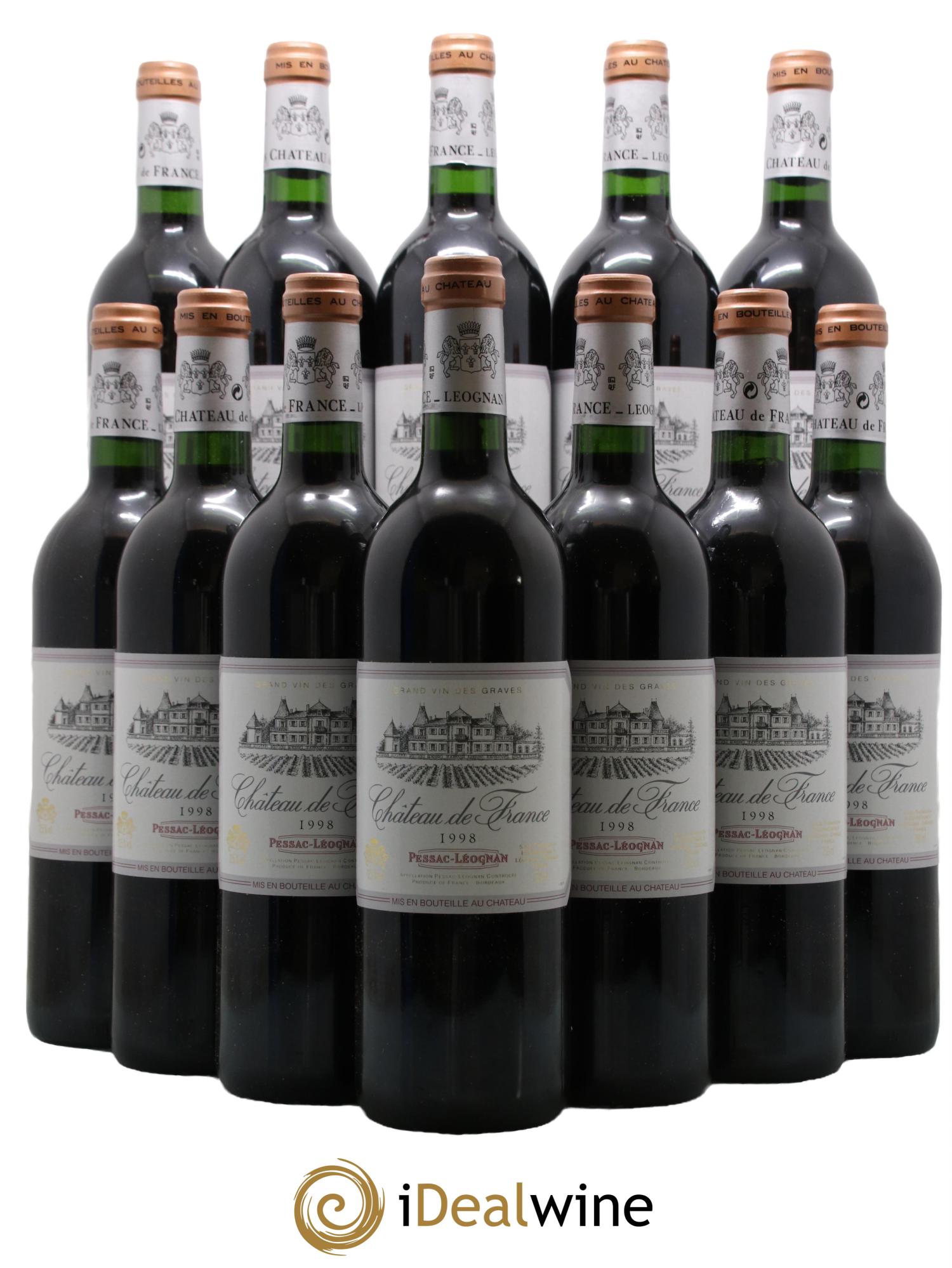 Château de France 1998 - Lot de 12 bouteilles - 0