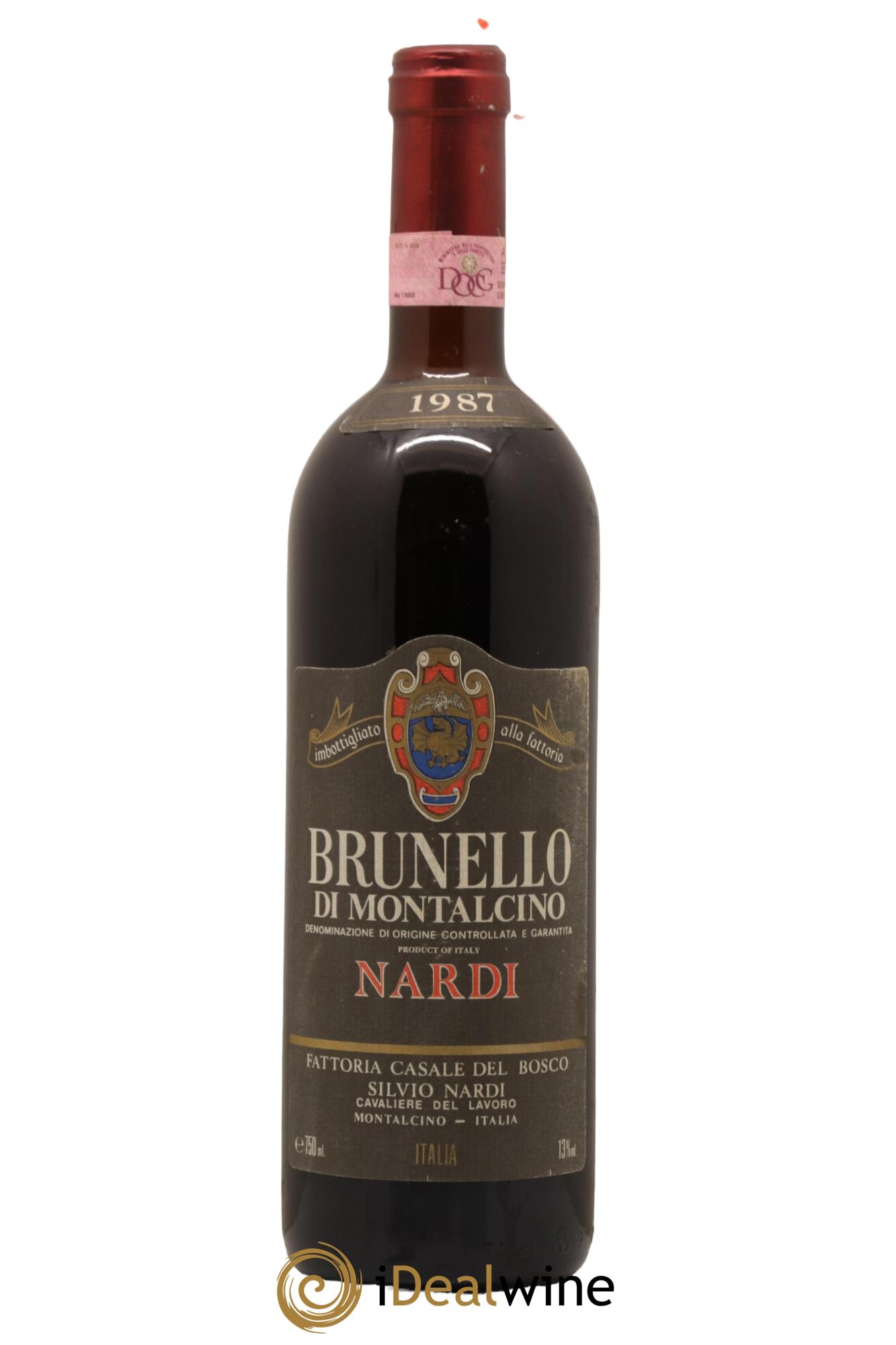 Brunello di Montalcino Silvio Nardi 1987 - Lot de 1 bouteille - 0