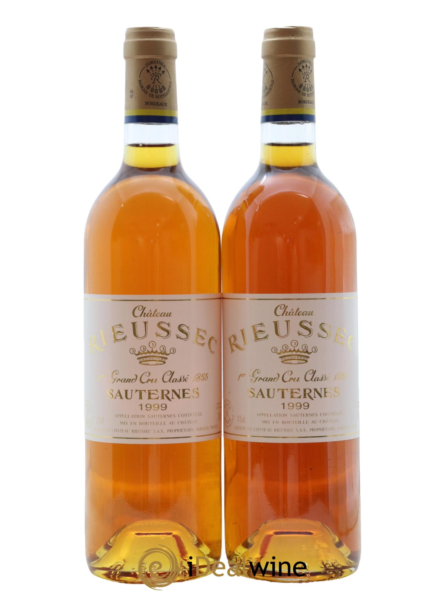 Château Rieussec 1er Grand Cru Classé 1999 - Lot of 2 bottles - 0