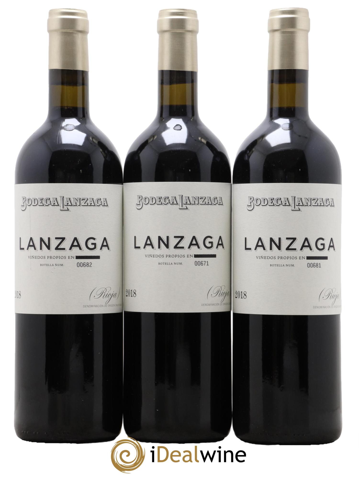 Rioja DOCA Lanzaga Bodega Lanzaga 2018 - Lot of 3 bottles - 0