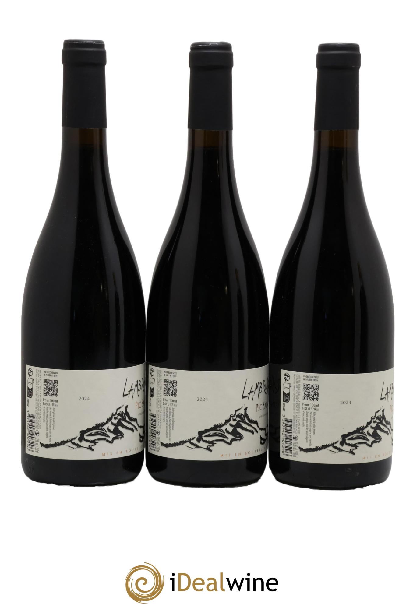 Pic Saint-Loup Les Lambrusques 2024 - Lot of 3 bottles - 0