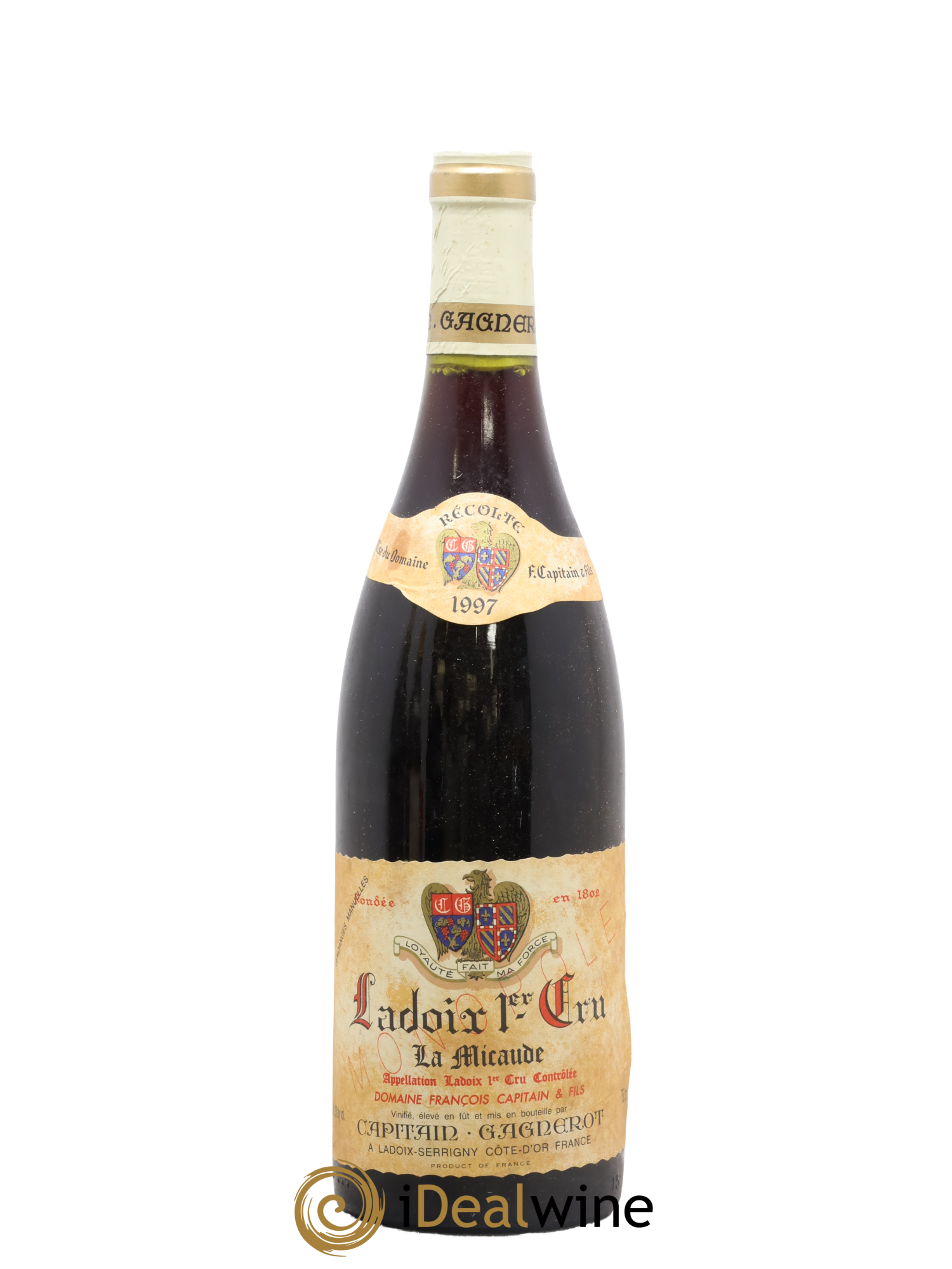 Ladoix 1er Cru La Miraude Capitain-Gagnerot 1997 - Posten von 1 Flasche - 0