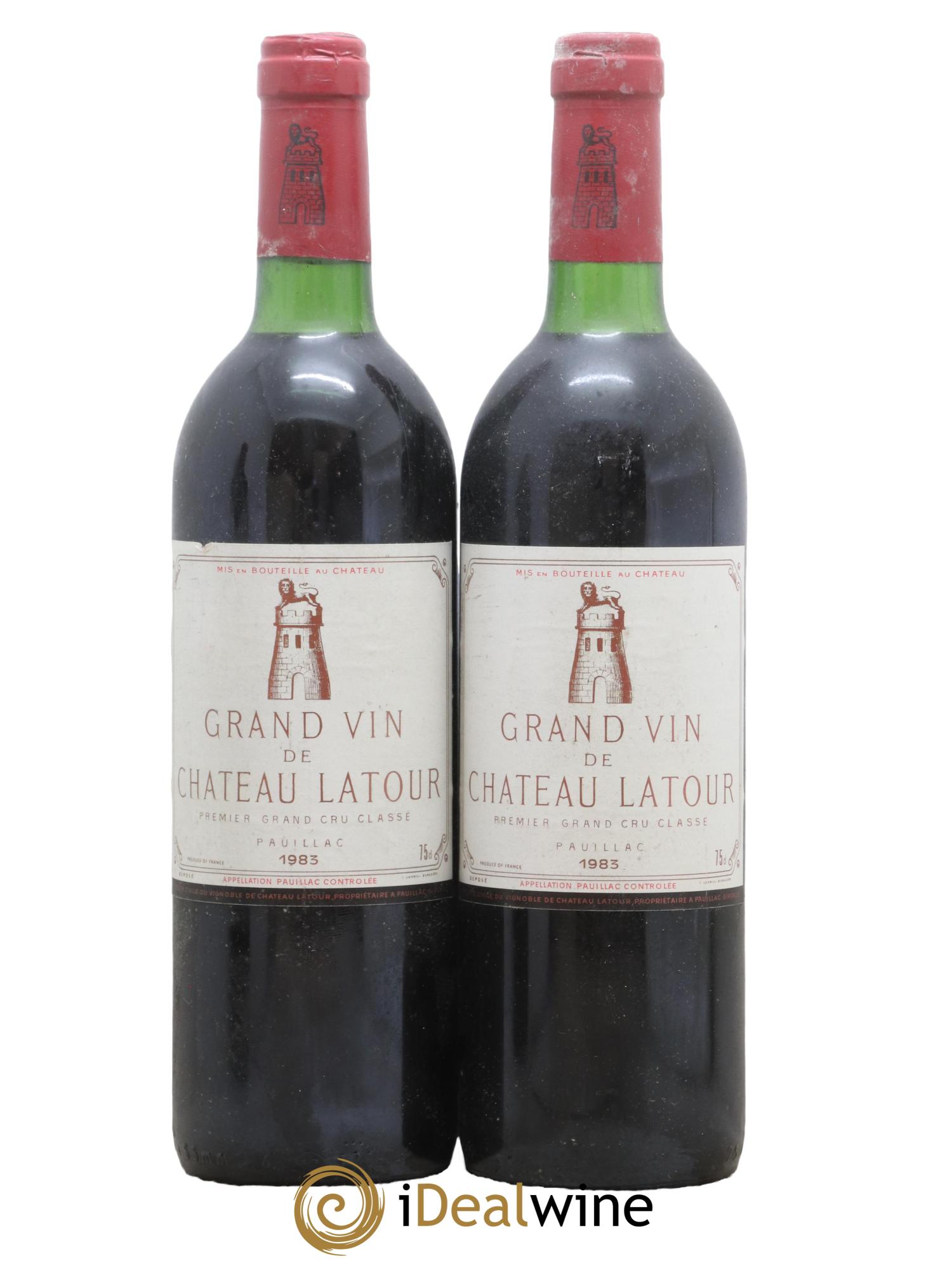 Château Latour 1er Grand Cru Classé 1983 - Lot de 2 bouteilles - 0