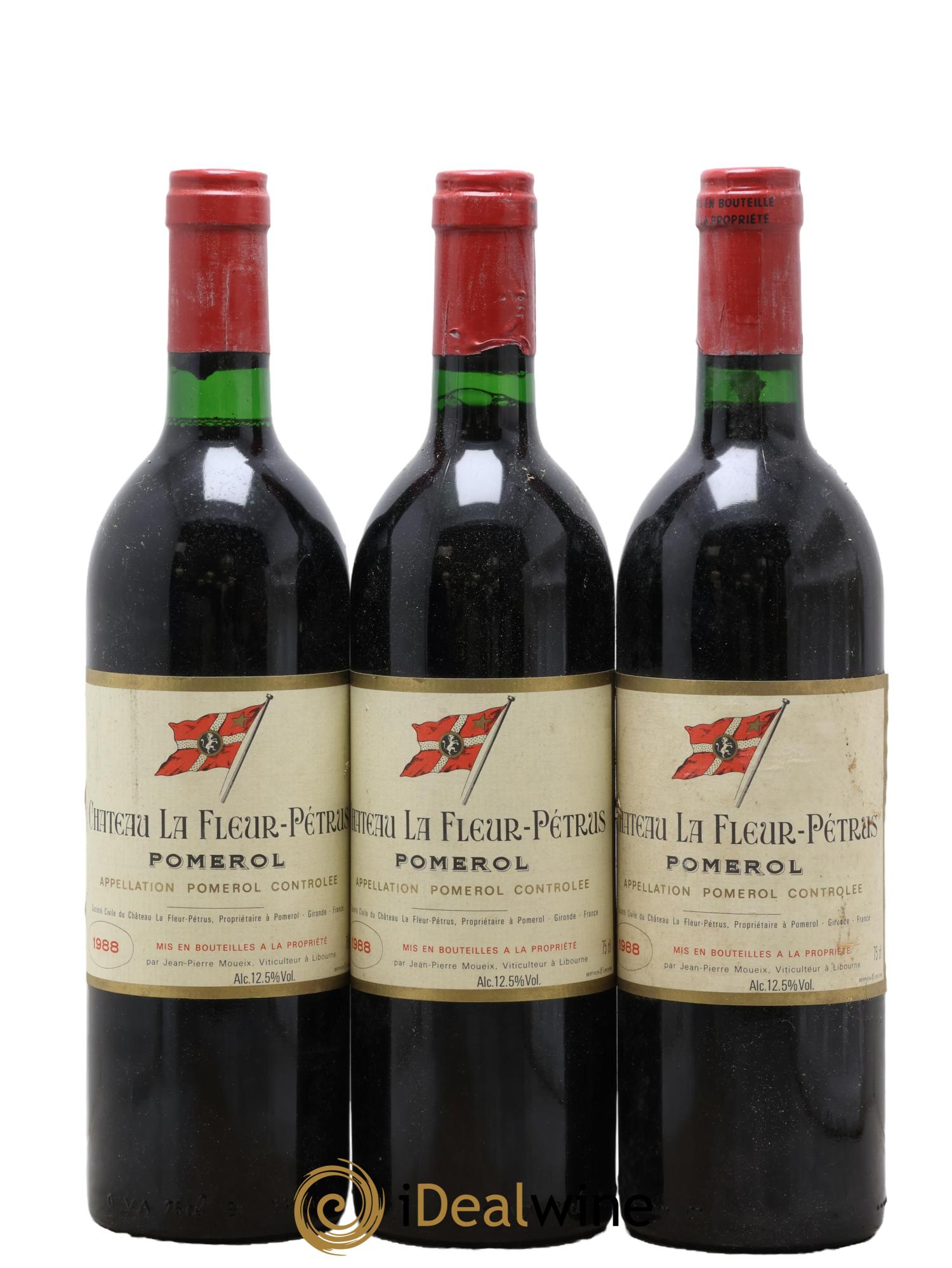 Château la Fleur Petrus 1988 - Lot de 3 bouteilles - 0