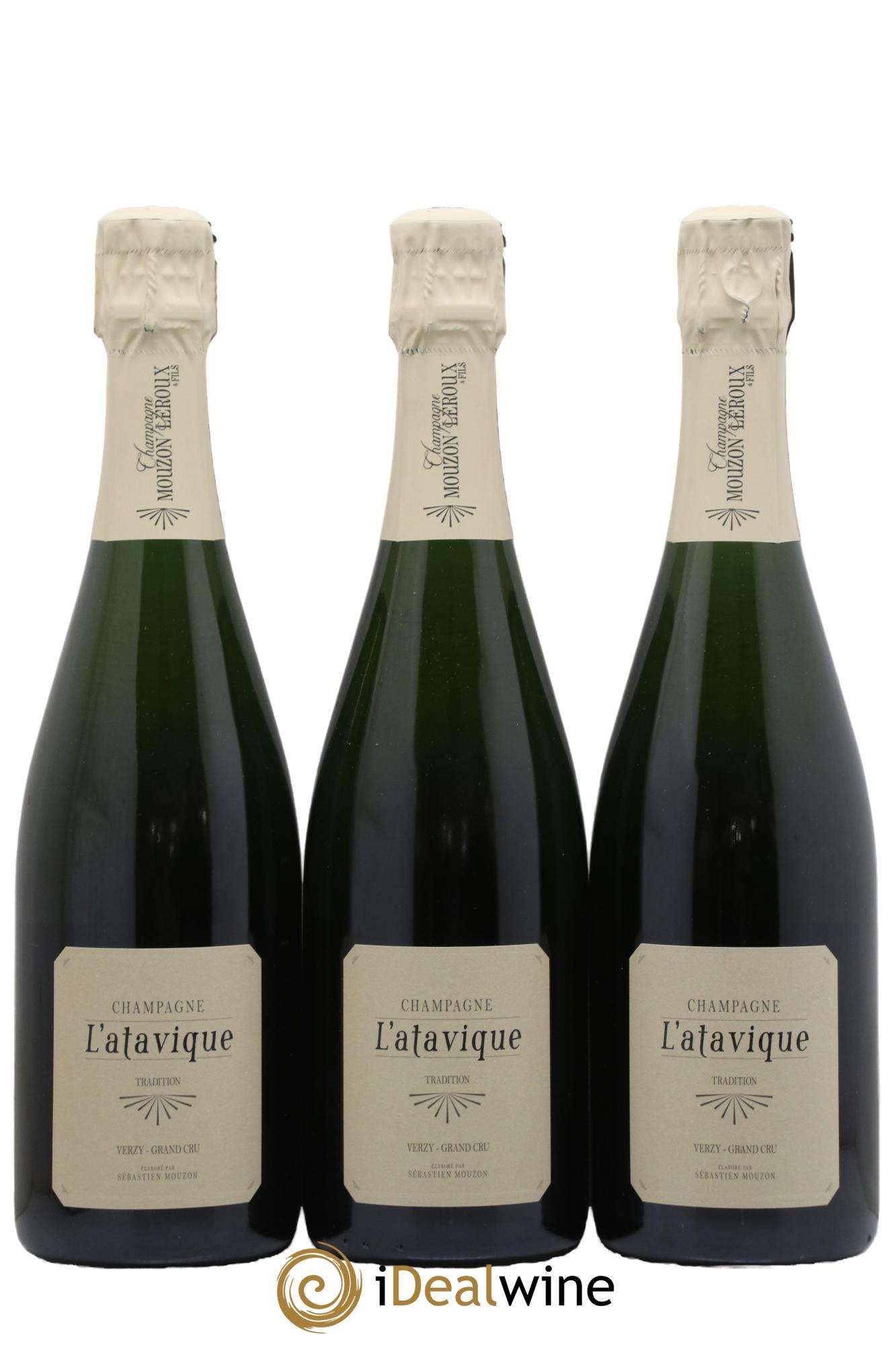 Champagne Verzy Grand Cru Atavique Maison Mouzon-Leroux - Lot de 3 bouteilles - 0