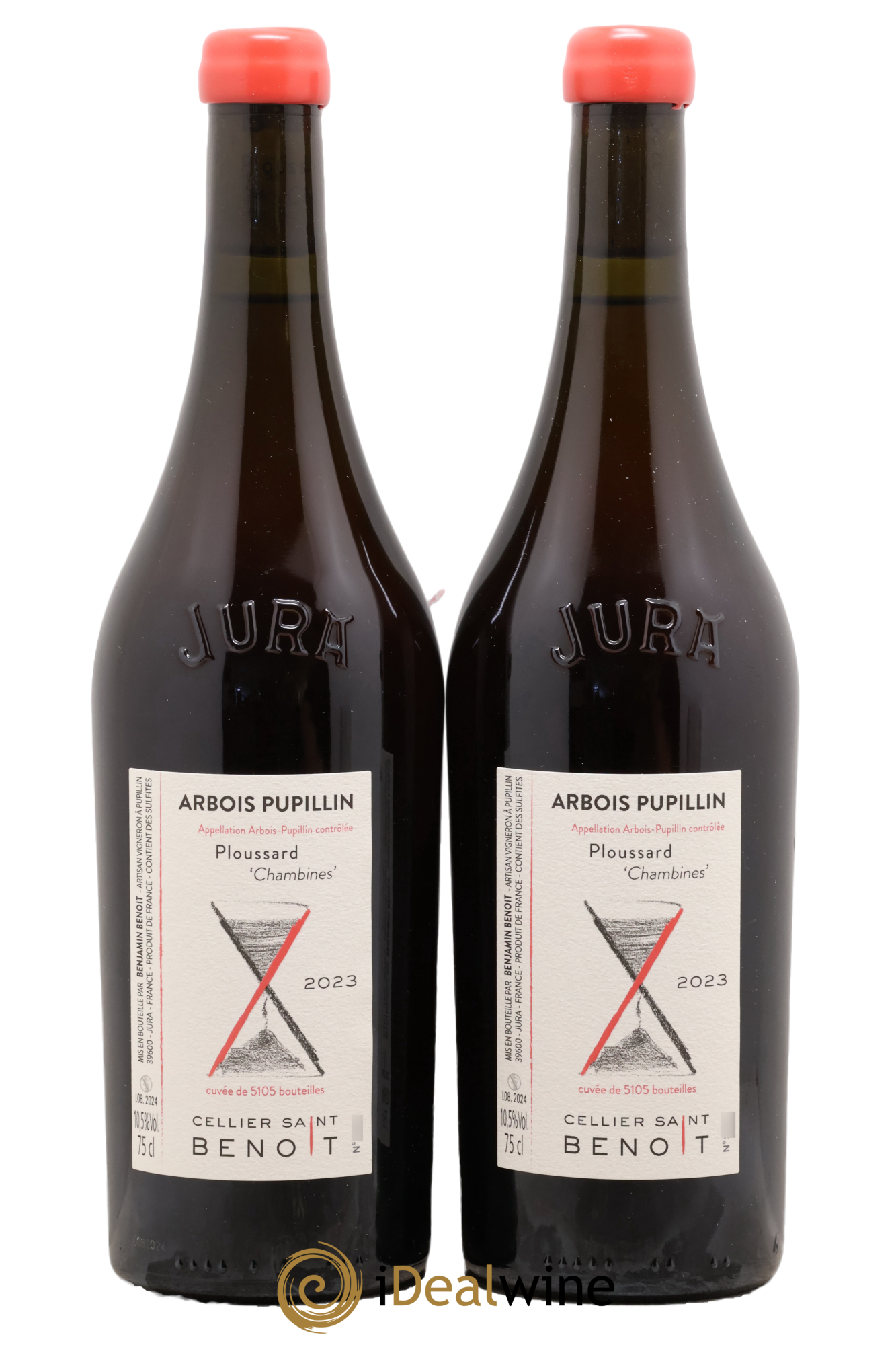 Arbois-Pupillin Ploussard Chambines Cellier Saint Benoît 2023 - Lot of 2 bottles - 0
