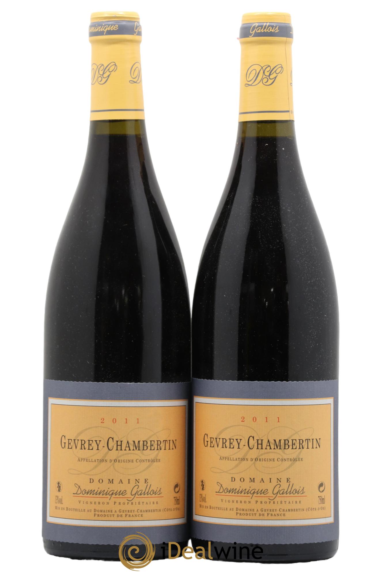 Gevrey-Chambertin Domaine Dominique Gallois 2011 - Lotto di 2 bottiglie - 0