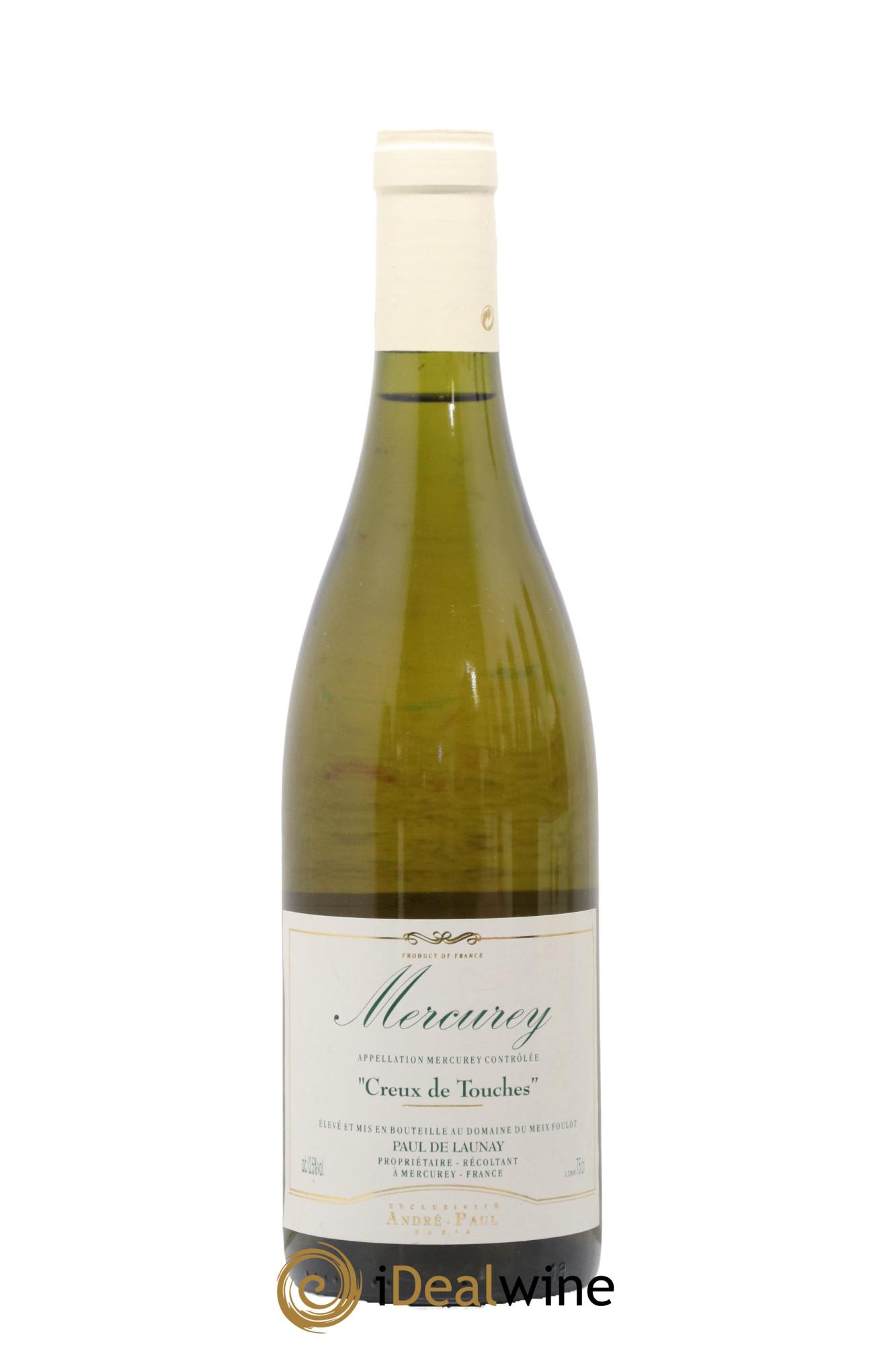 Mercurey Creux De Touche Paul De Launay 2008 - Lot de 1 bouteille - 0