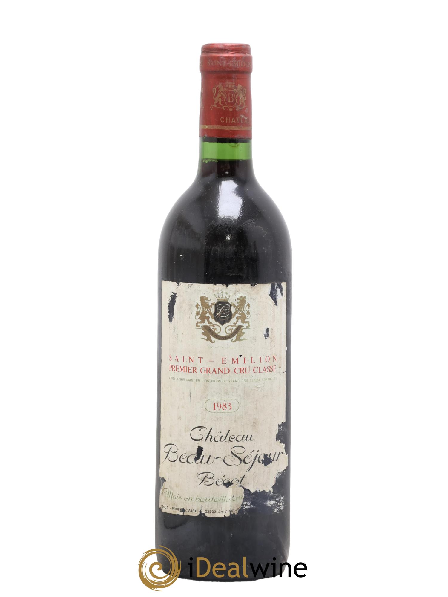 Château Beau-Séjour Bécot 1er Grand Cru Classé B 1983 - Lot de 1 bouteille - 0