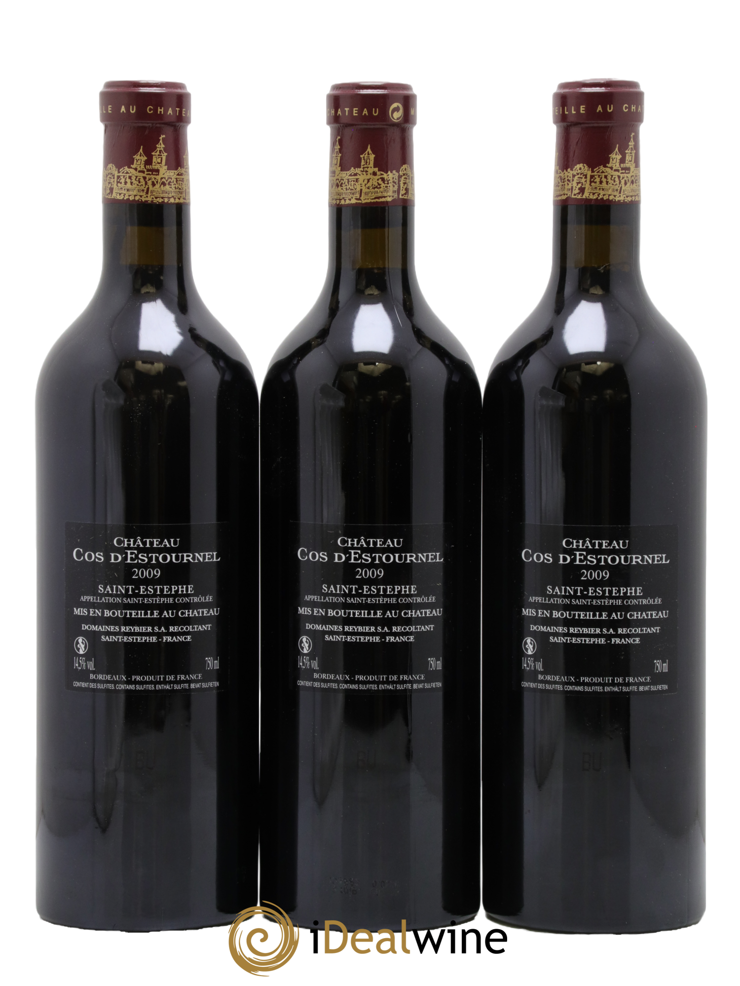 Cos d'Estournel 2ème Grand Cru Classé 2009 - Lot de 3 bouteilles - 1
