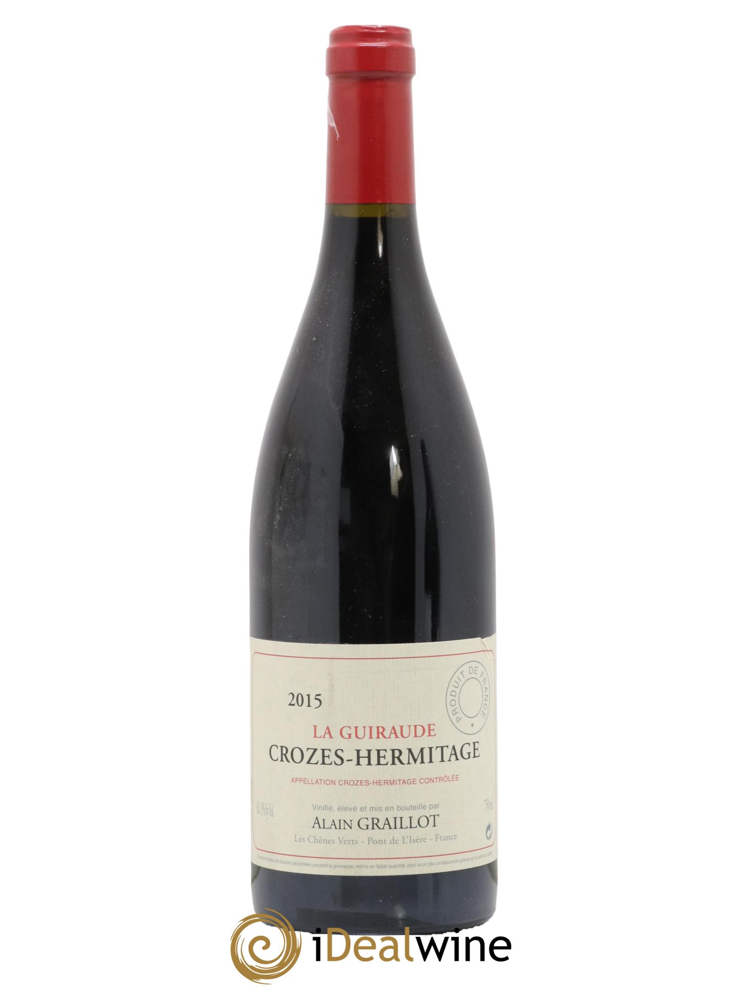 Crozes-Hermitage La Guiraude Domaine Graillot 2015 - Lot de 1 bouteille - 0