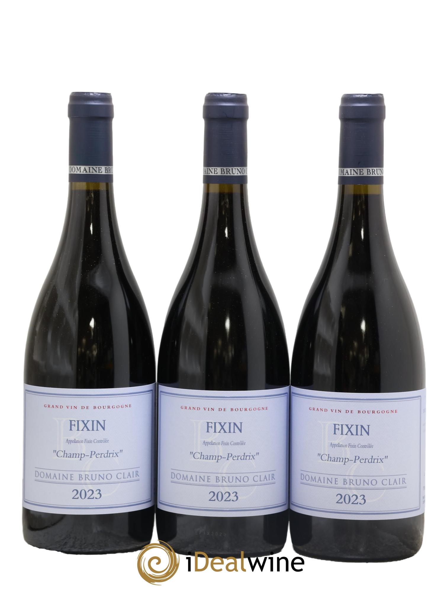 Fixin Champ Perdrix Bruno Clair 2023 - Lot de 3 bouteilles - 0