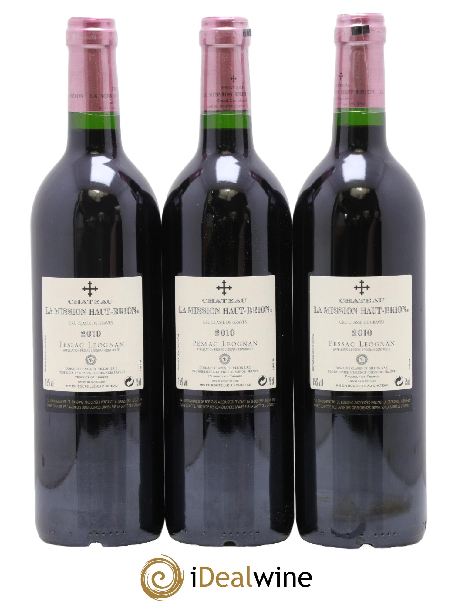 Château la Mission Haut-Brion Cru Classé de Graves 2010 - Lot de 6 bouteilles - 4