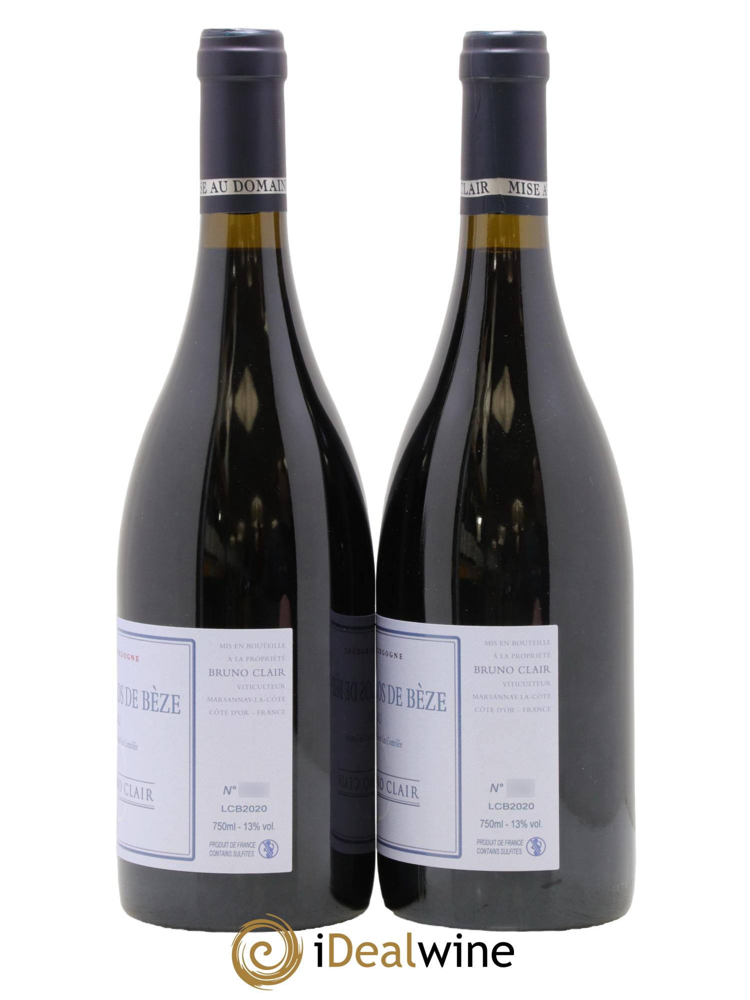 Chambertin Clos de Bèze Grand Cru Bruno Clair (Domaine) 2020 - Lotto di 2 bottiglie - 1