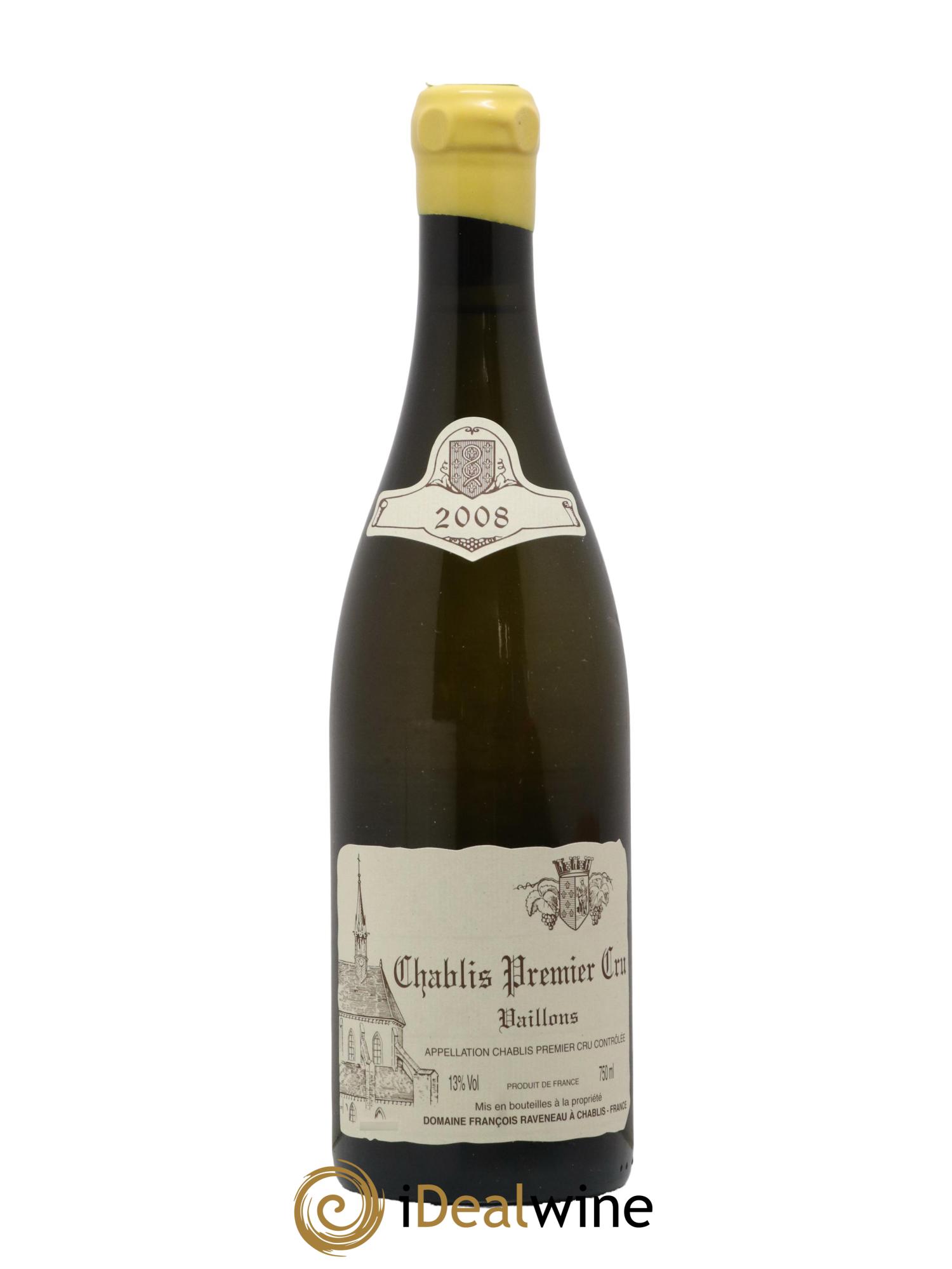 Chablis 1er Cru Vaillons Raveneau (Domaine) 2008 - Lotto di 1 bottiglia - 0