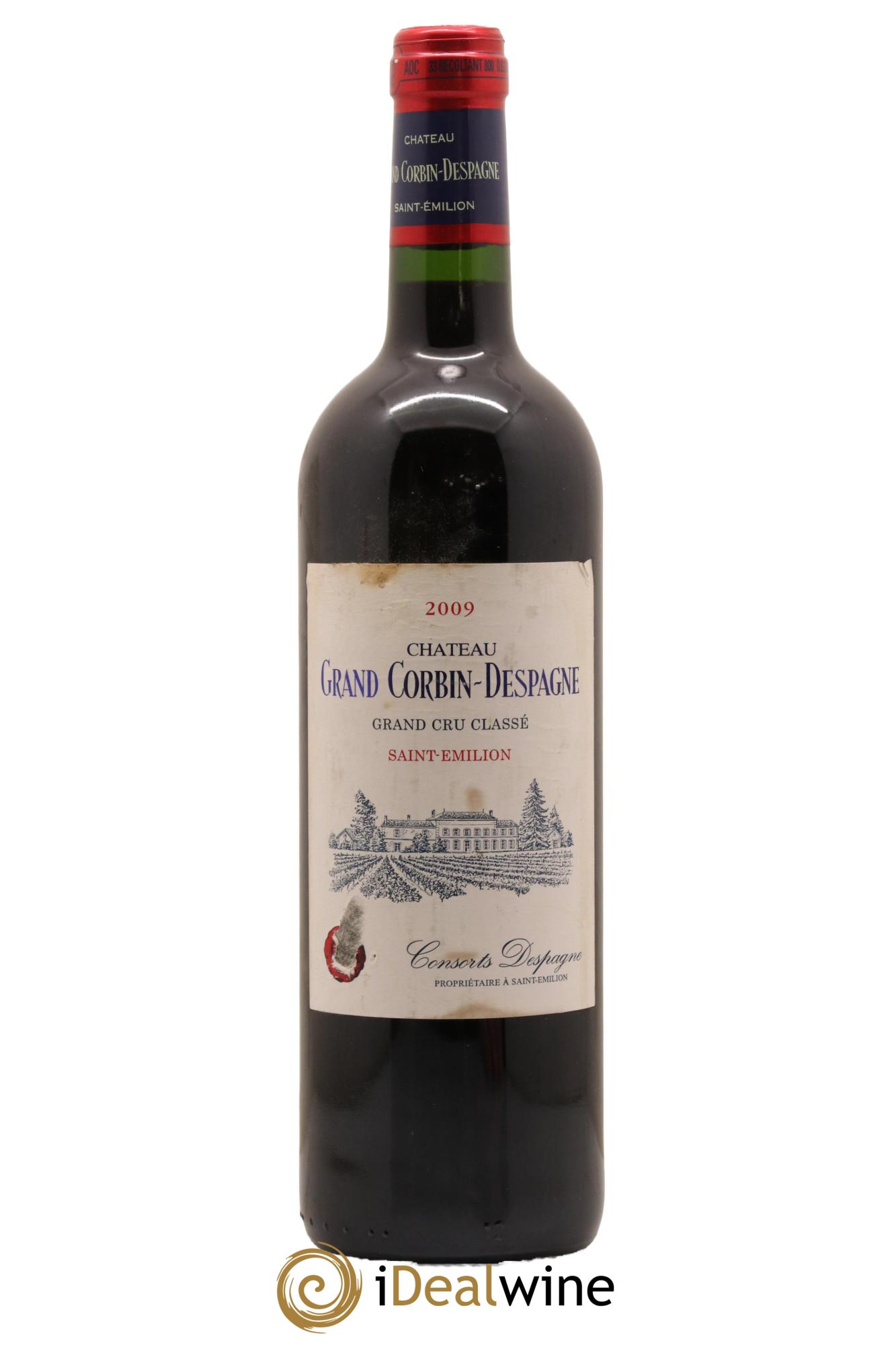 Château Grand Corbin Grand Cru Classé 2009 - Posten von 1 Flasche - 0