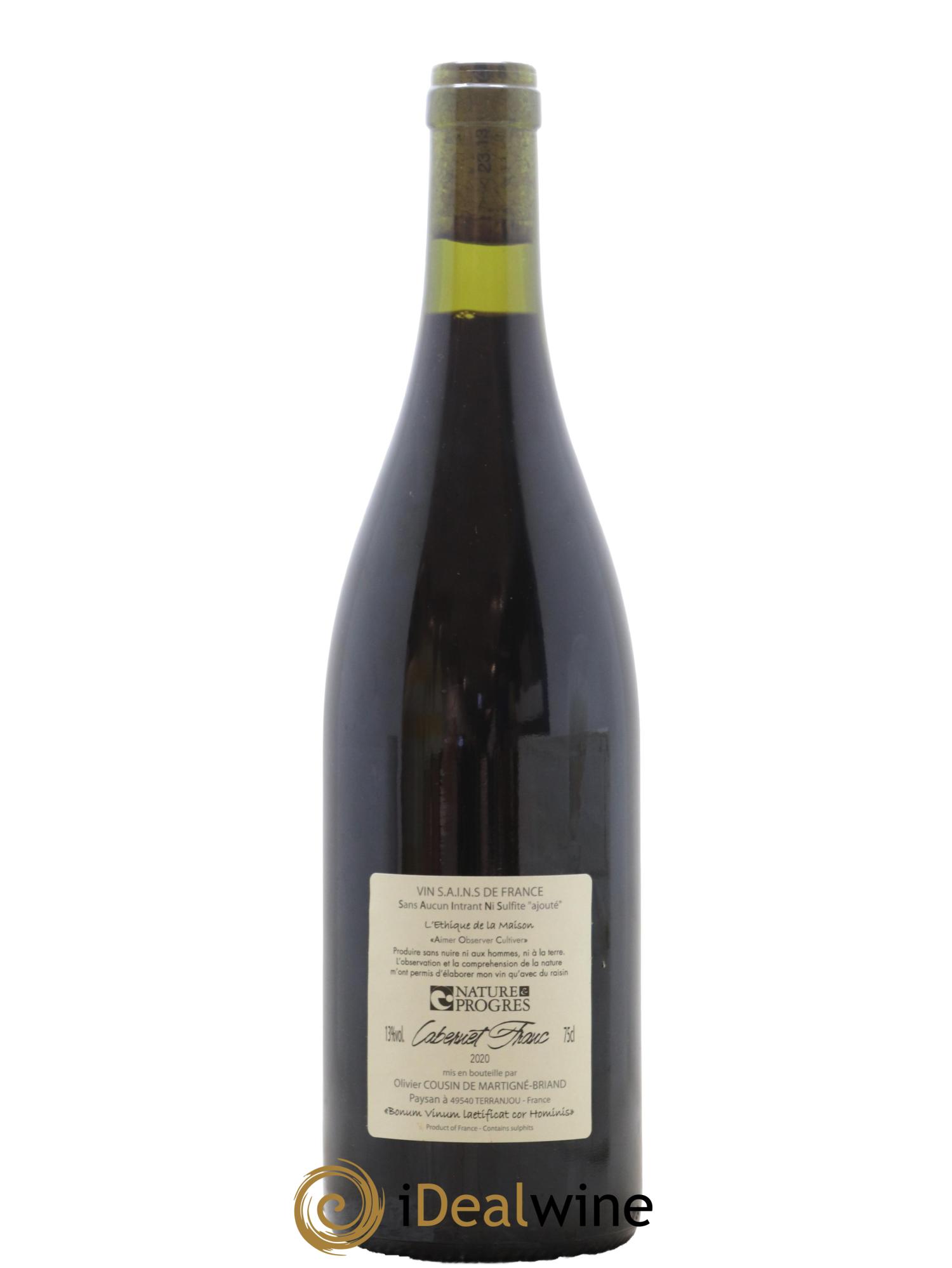 Vin de France Le Franc Domaine Olivier Cousin 2020 - Lot de 1 bouteille - 1
