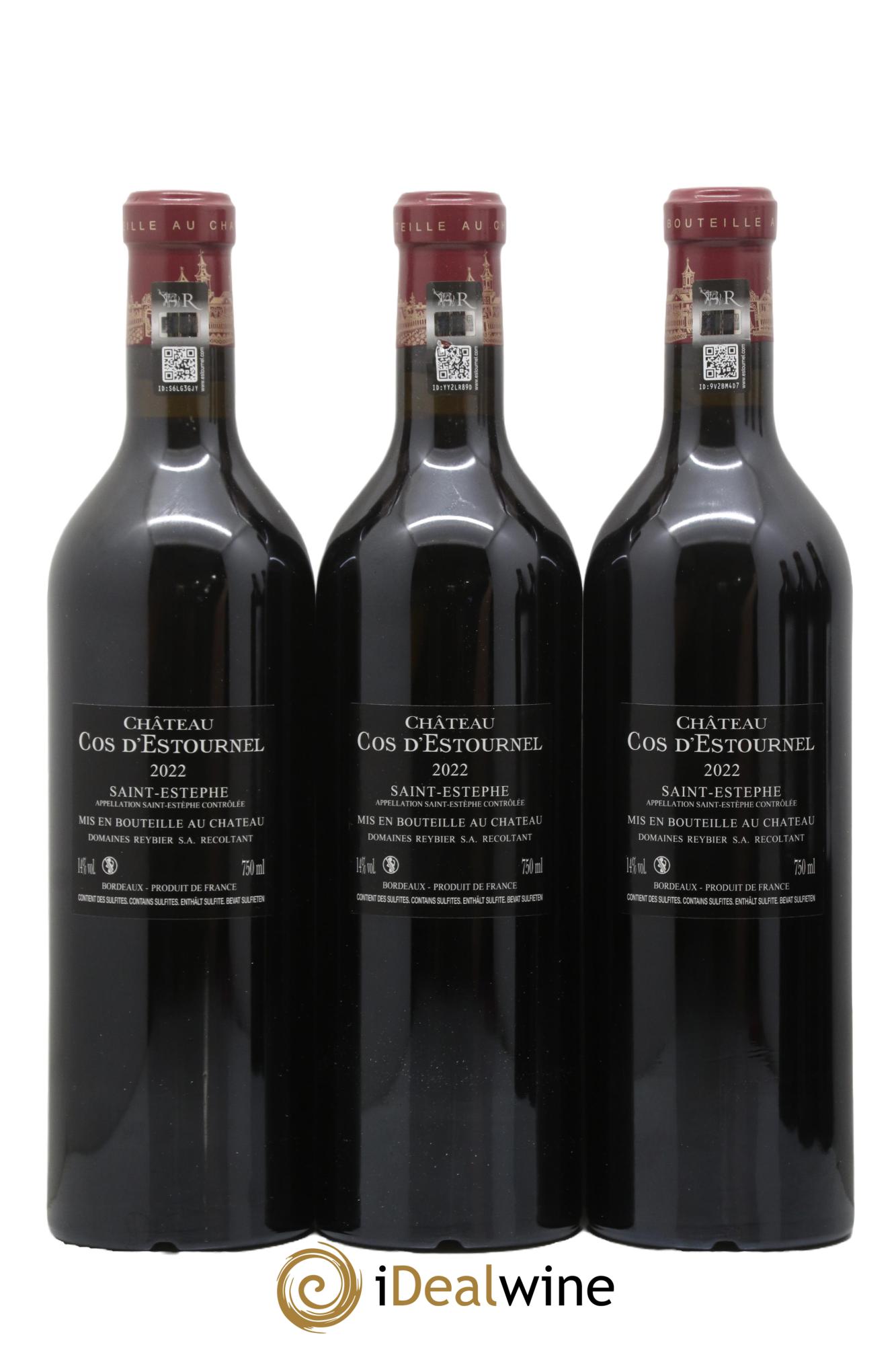 Cos d'Estournel 2ème Grand Cru Classé 2022 - Posten von 6 Flaschen - 2