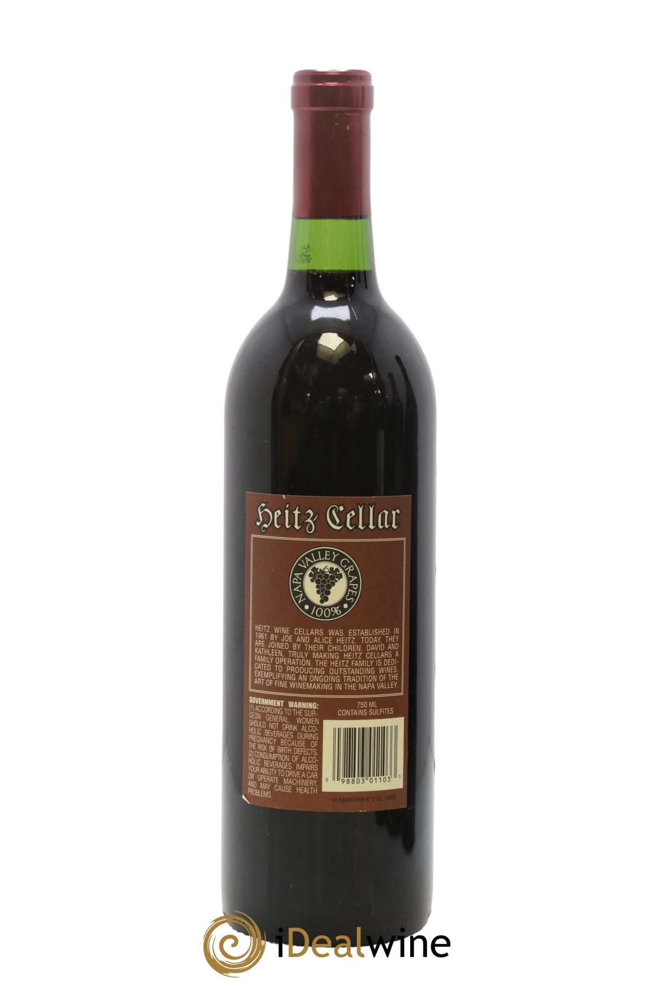 Napa Valley Cabernet Sauvignon Heitz Cellar 2010 - Lot de 1 bouteille - 1