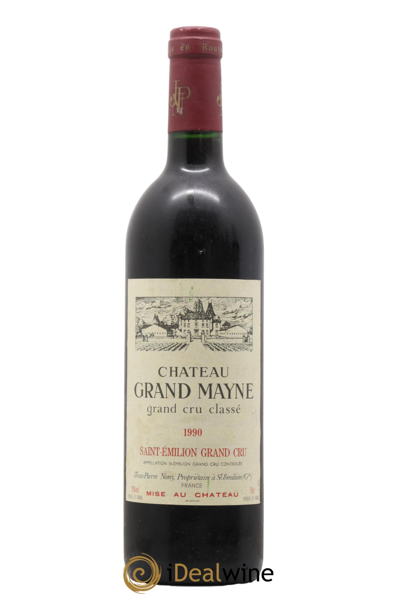 Château Grand Mayne Grand Cru Classé 1990 - Lot de 1 bouteille - 0
