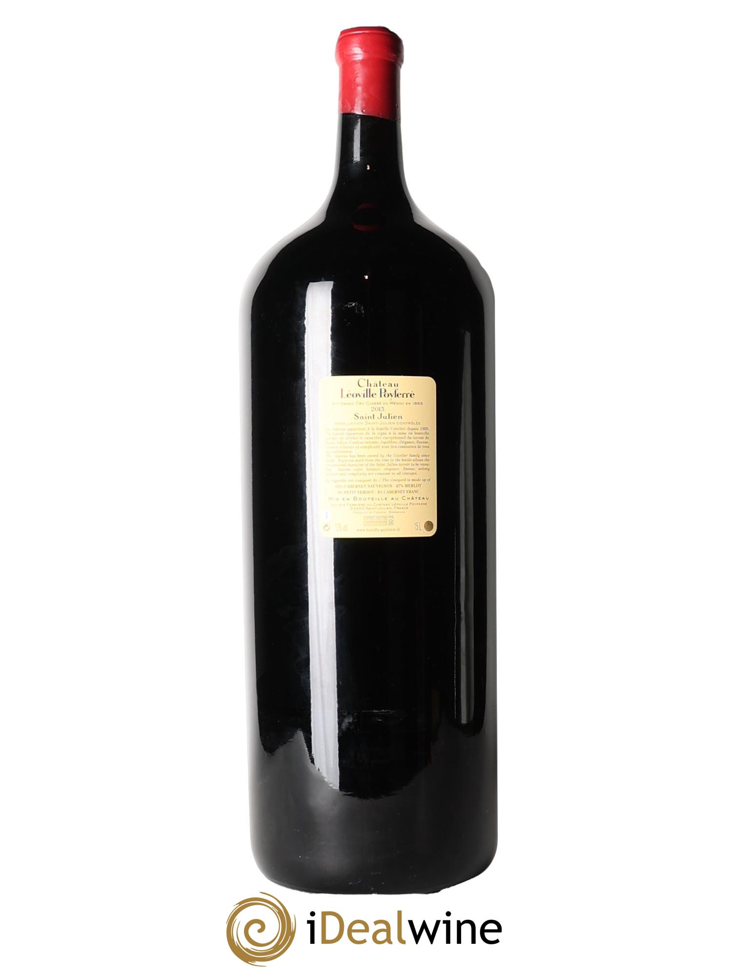 Château Léoville Poyferré 2ème Grand Cru Classé 2013 - Lot de 1 nabuchodonosor - 2