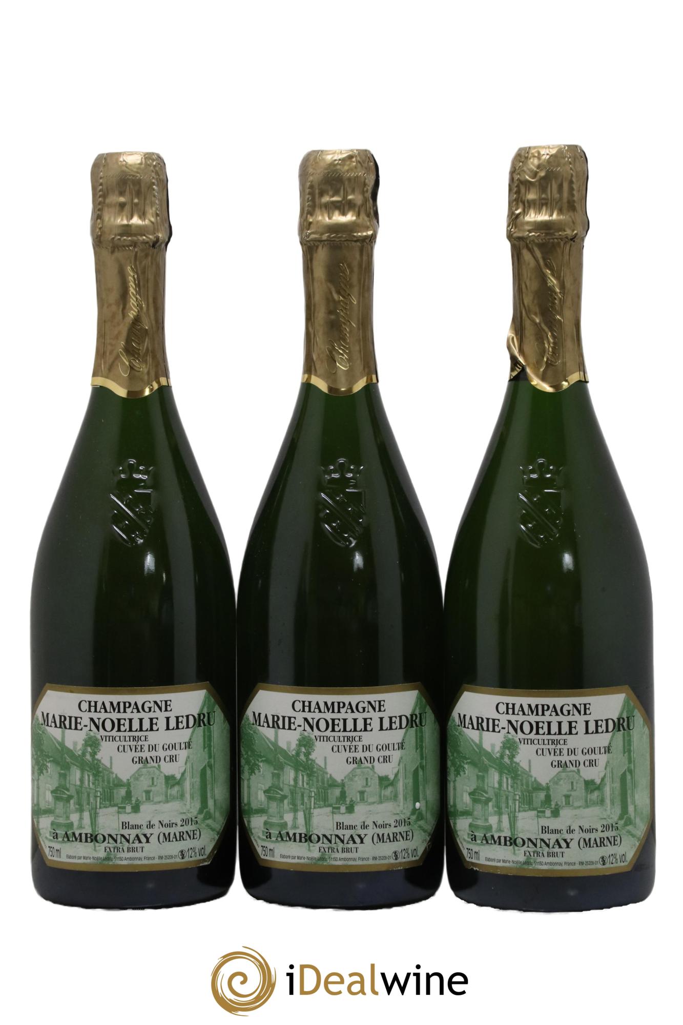 Cuvée du Goulté Blanc de Noirs Marie-Noëlle Ledru 2015 - Lot de 3 bouteilles - 0