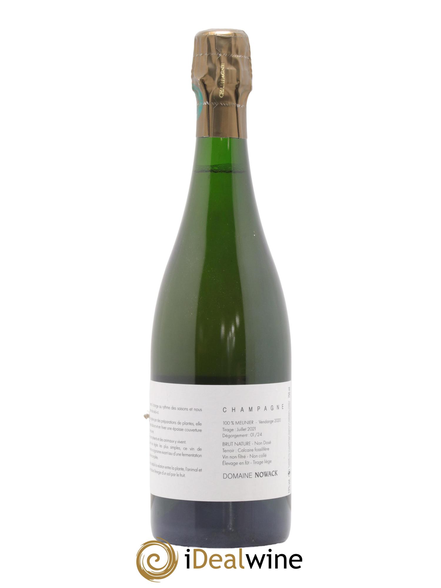 Champagne Terres Bleues Domaine Nowack 2020 - Lot de 1 bouteille - 1