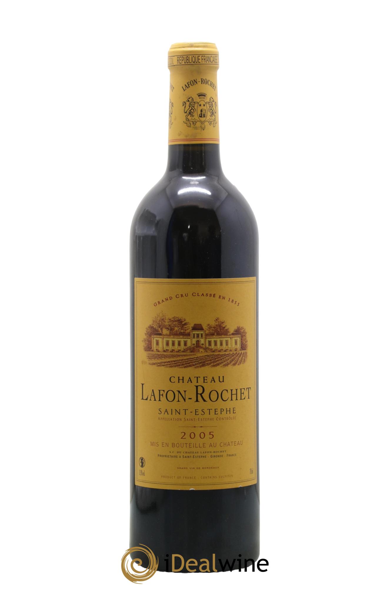 Château Lafon Rochet 4ème Grand Cru Classé 2005 - Lot de 1 bouteille - 0