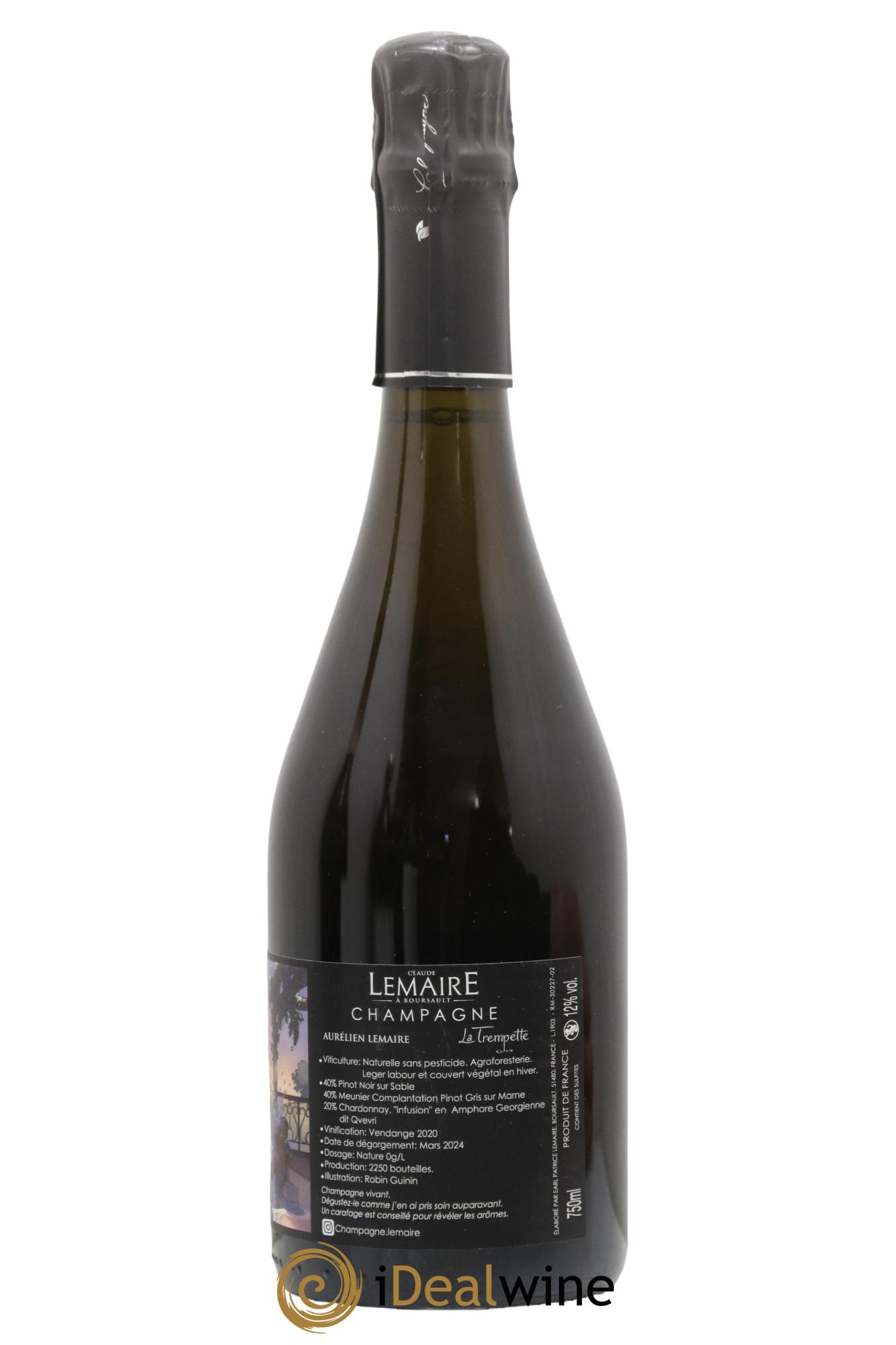 La Trempette Aurélien Lemaire 2020 - Lot de 1 bouteille - 1