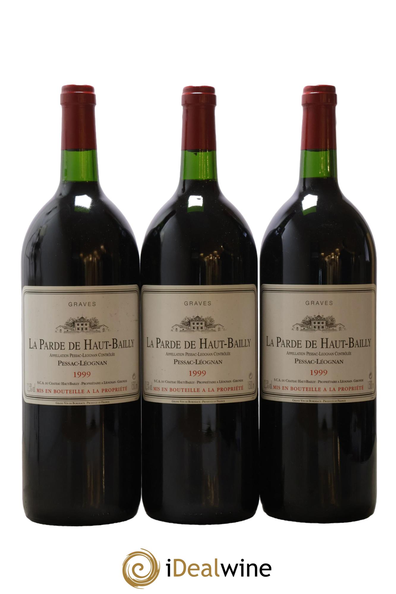 Haut Bailly II (Anciennement La Parde de Haut-Bailly) Second Vin 1999 - Lot de 6 magnums - 3