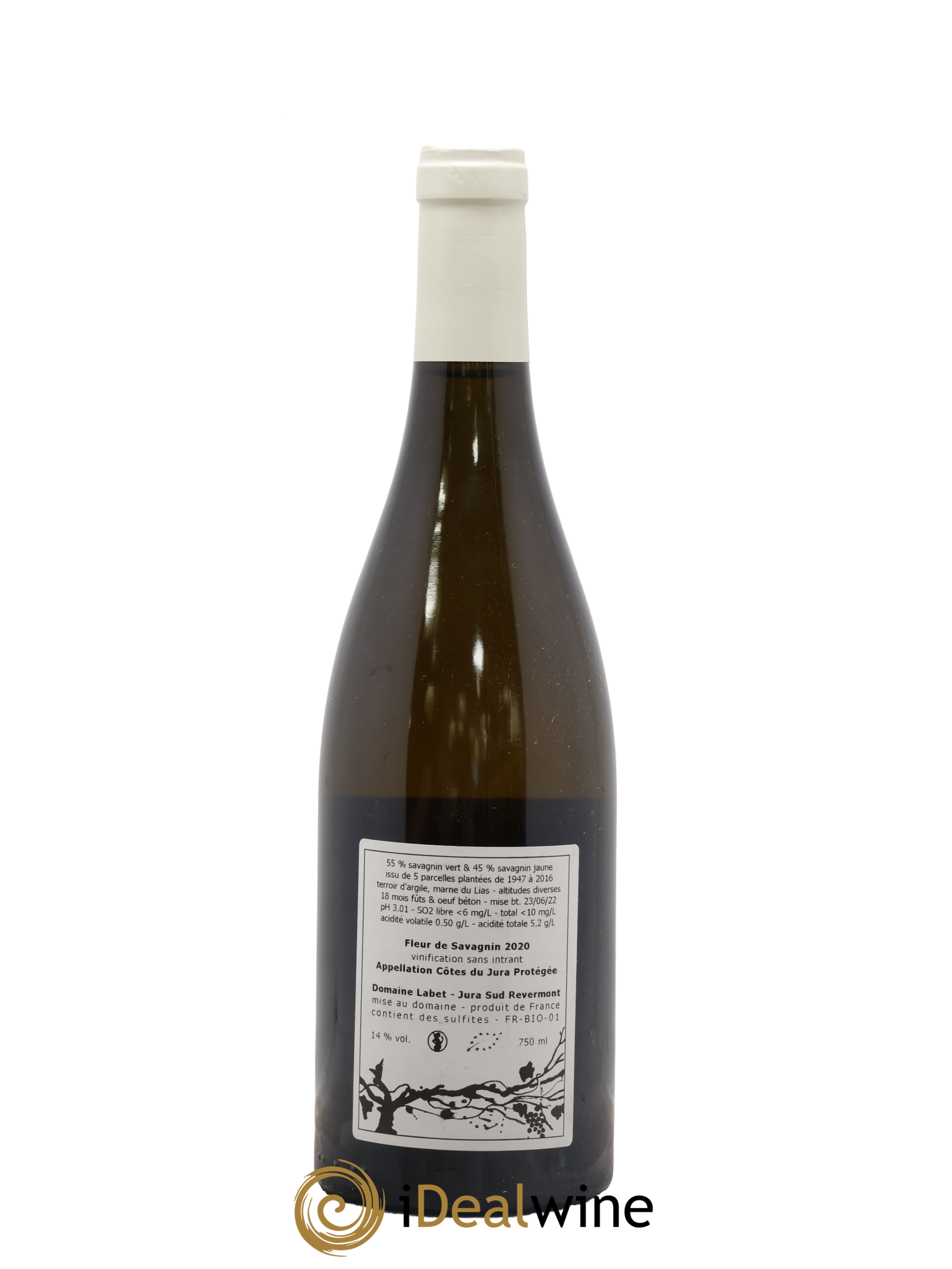 Côtes du Jura Fleur de Savagnin Romain - Julien - Charline Labet 2020 - Posten von 1 Flasche - 1