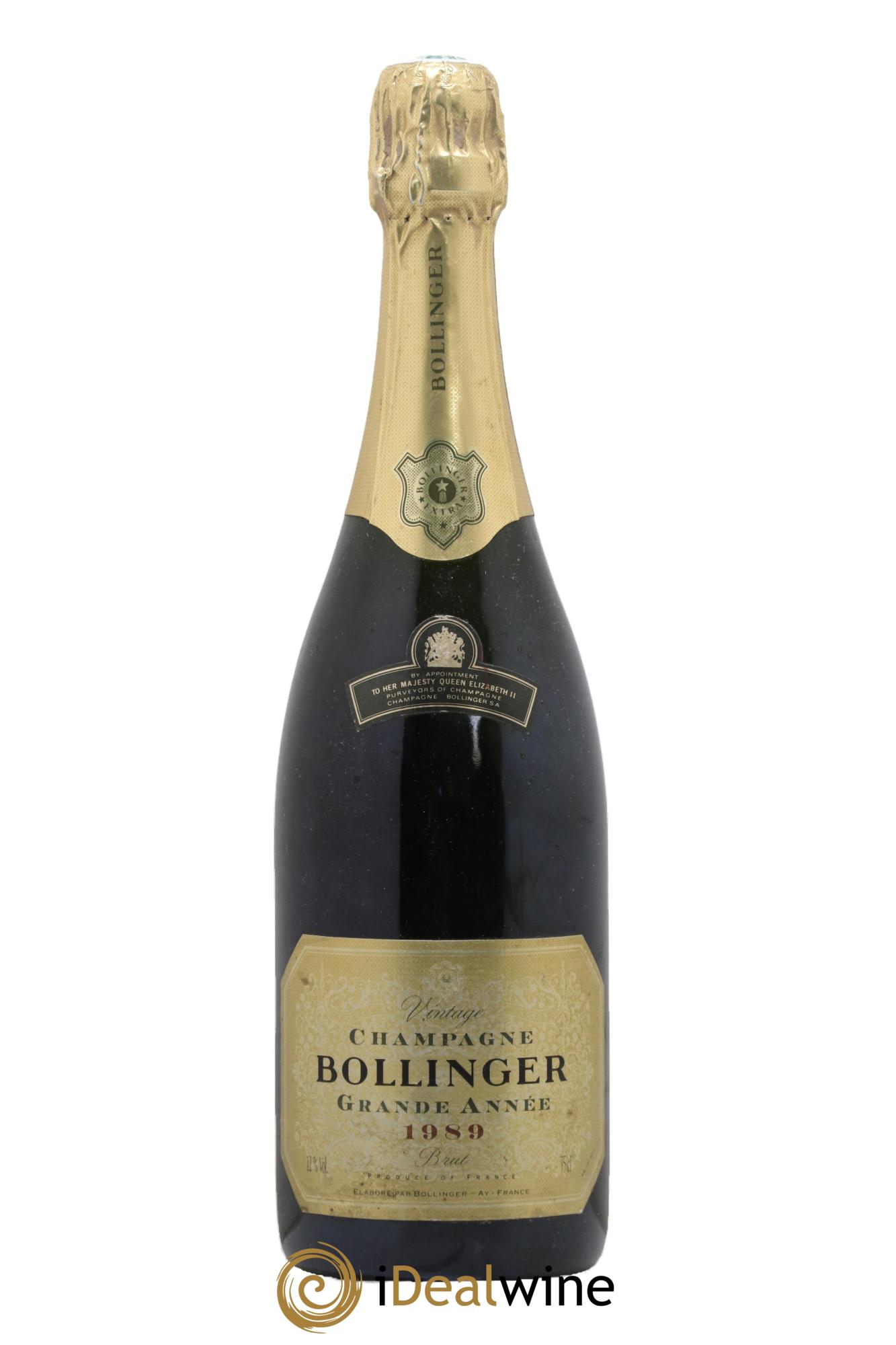 La Grande Année Brut Bollinger 1989 - Lot de 1 bouteille - 0
