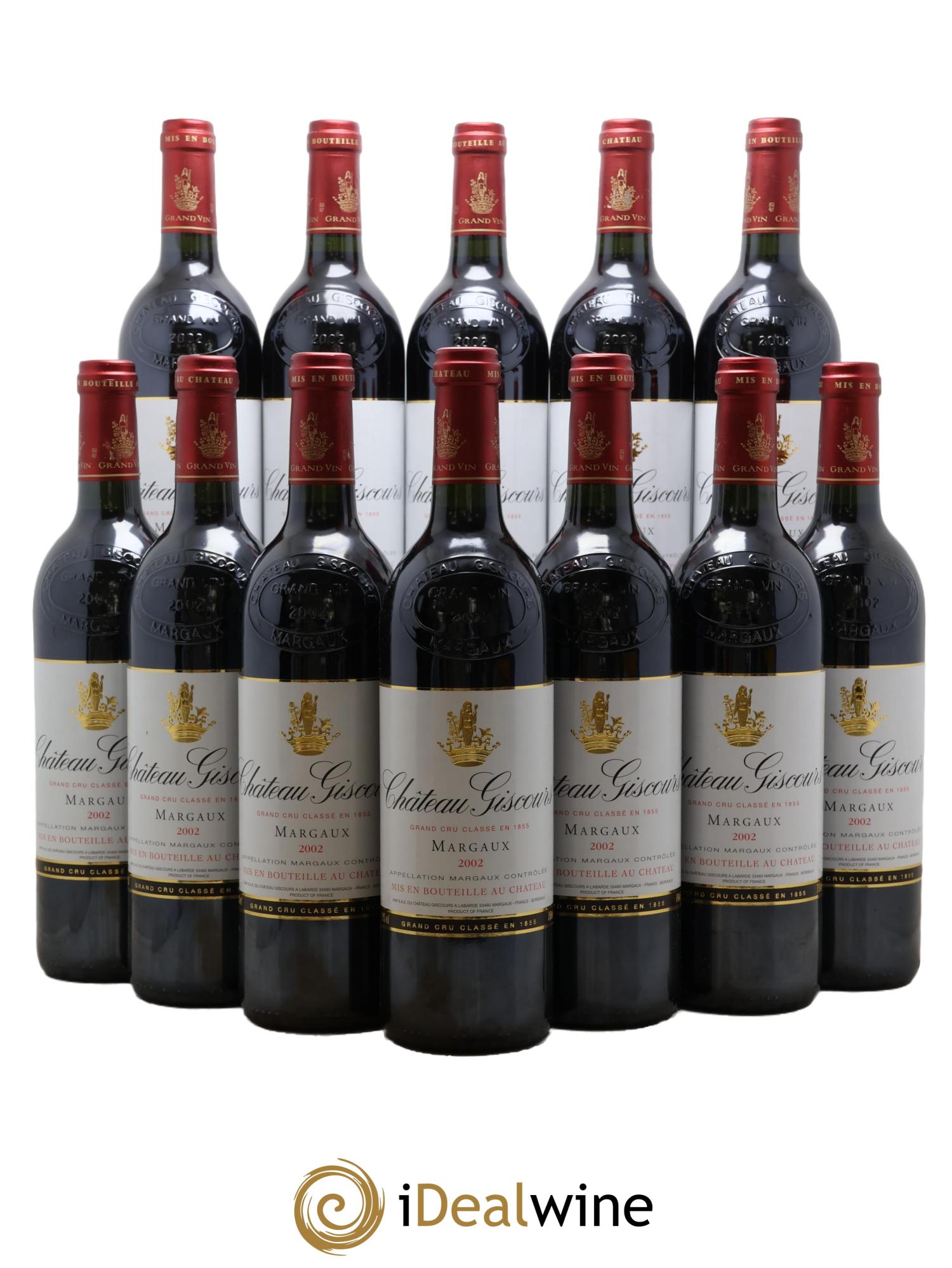 Château Giscours 3ème Grand Cru Classé 2002 - Lotto di 12 bottiglie - 0