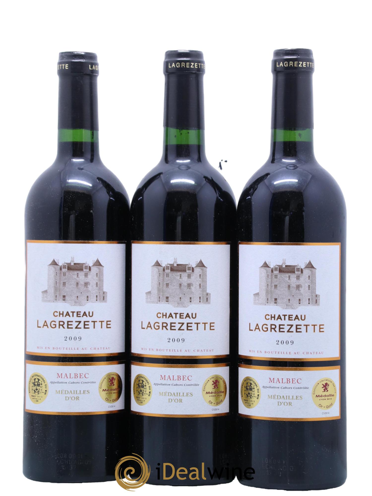 Cahors Château Lagrezette Alain Dominique Perrin 2009 - Lot de 6 bouteilles - 2