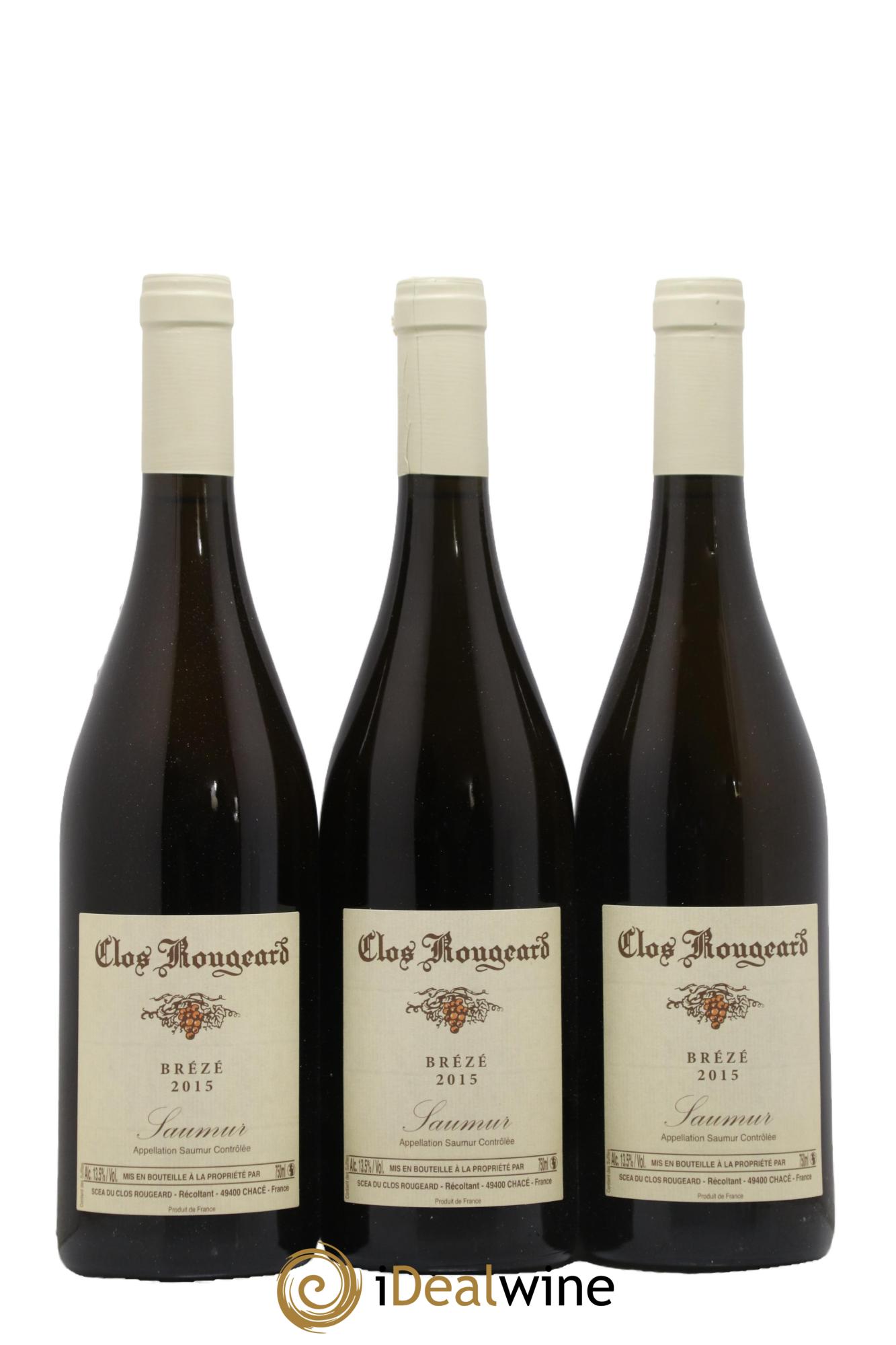 Saumur Brézé Clos Rougeard 2015 - Posten von 3 Flaschen - 0