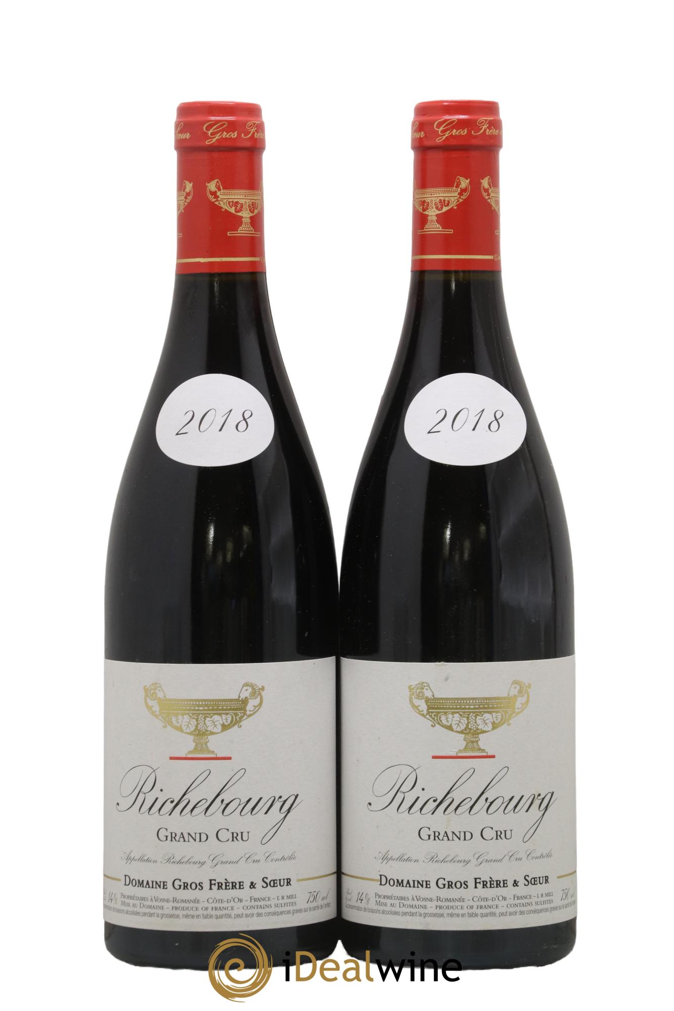 Richebourg Grand Cru Gros Frère & Soeur 2018 - Lot of 2 bottles - 0