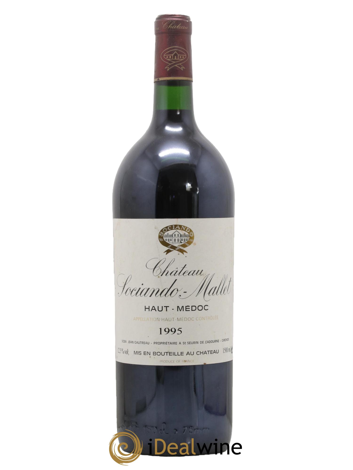 Château Sociando Mallet 1995 - Lot de 1 magnum - 0