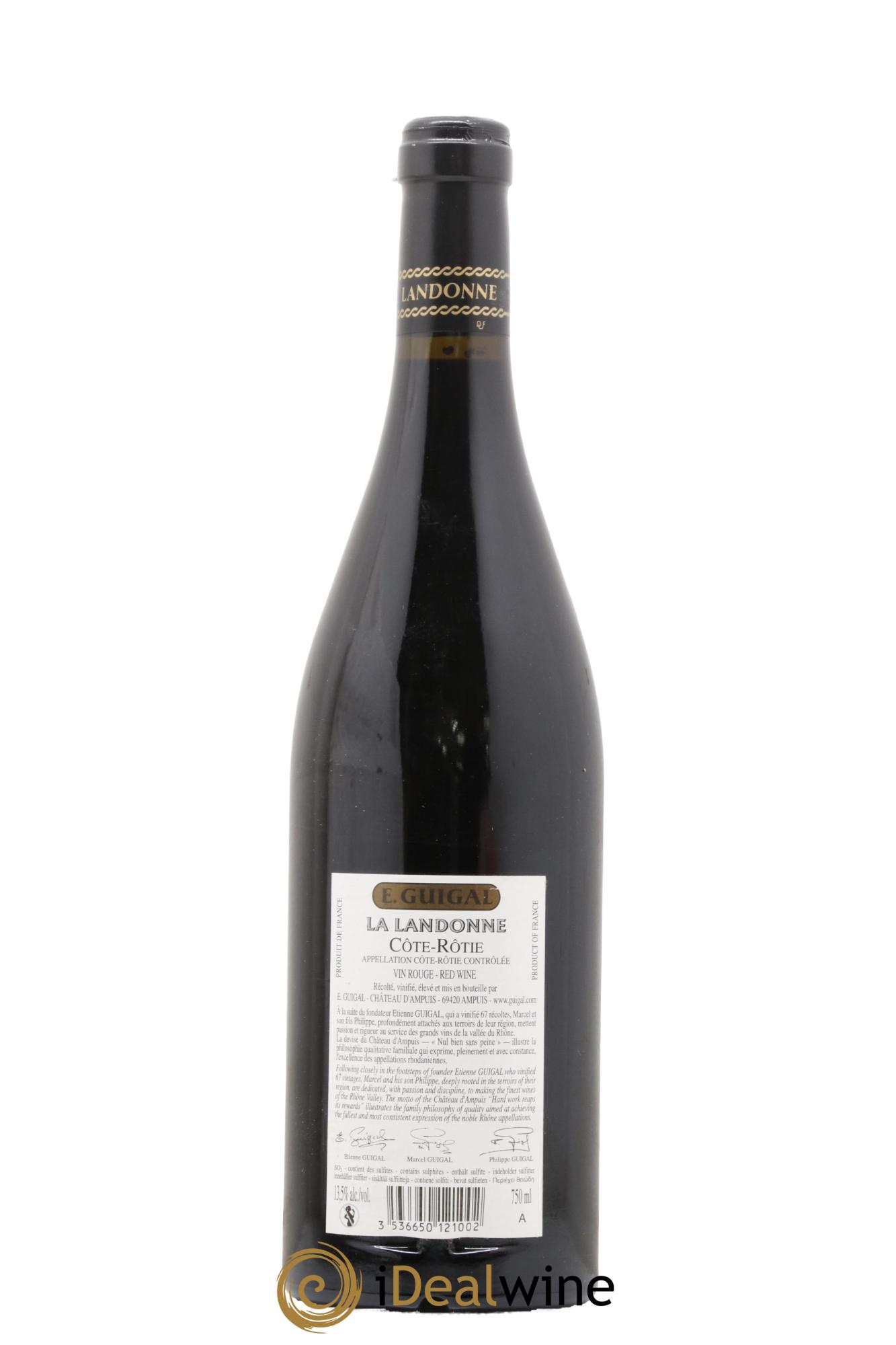 Côte-Rôtie La Landonne Guigal 2013 - Lot of 1 bottle - 1