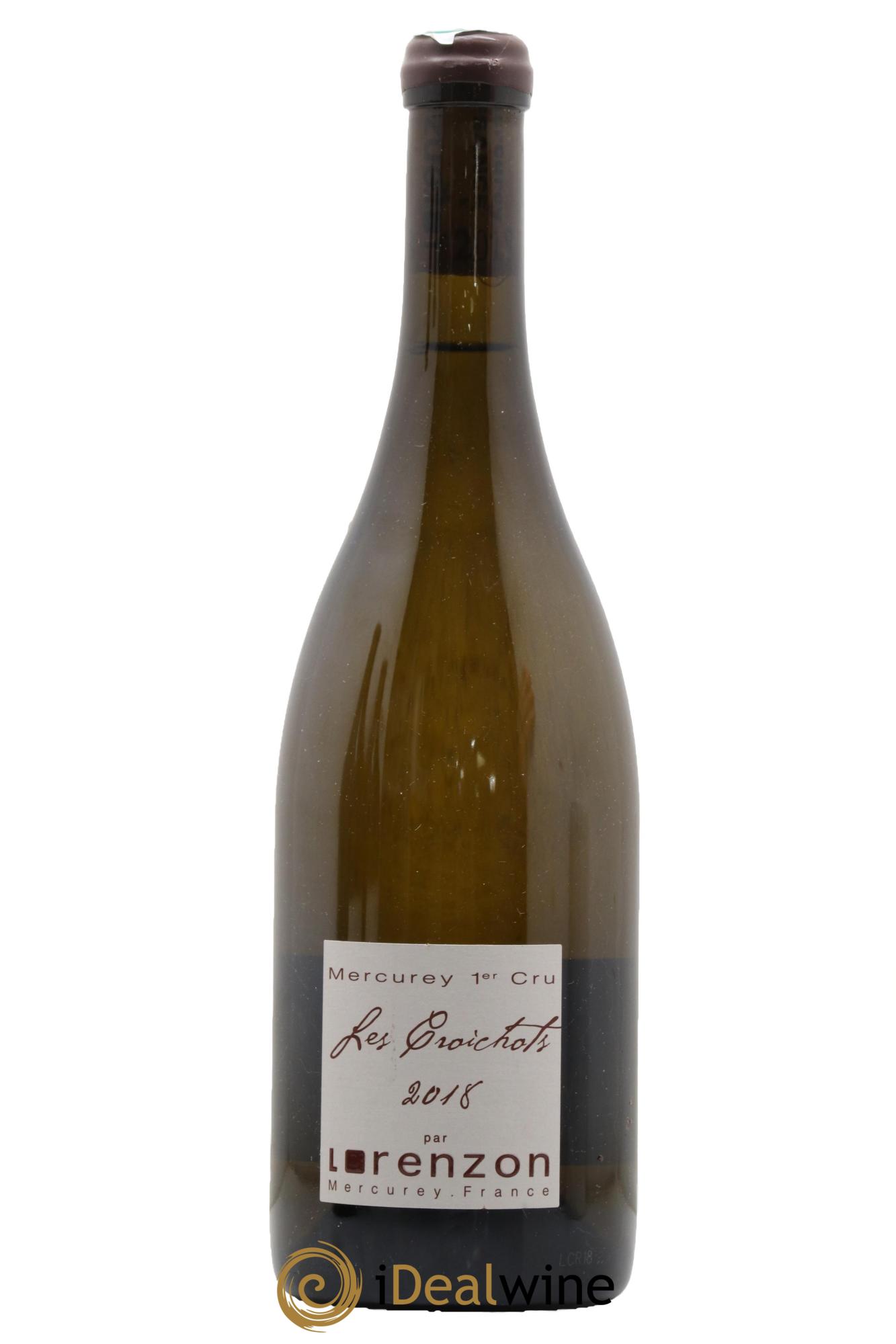 Mercurey 1er Cru Les Croichots Domaine Lorenzon 2018 - Lot de 1 bouteille - 0