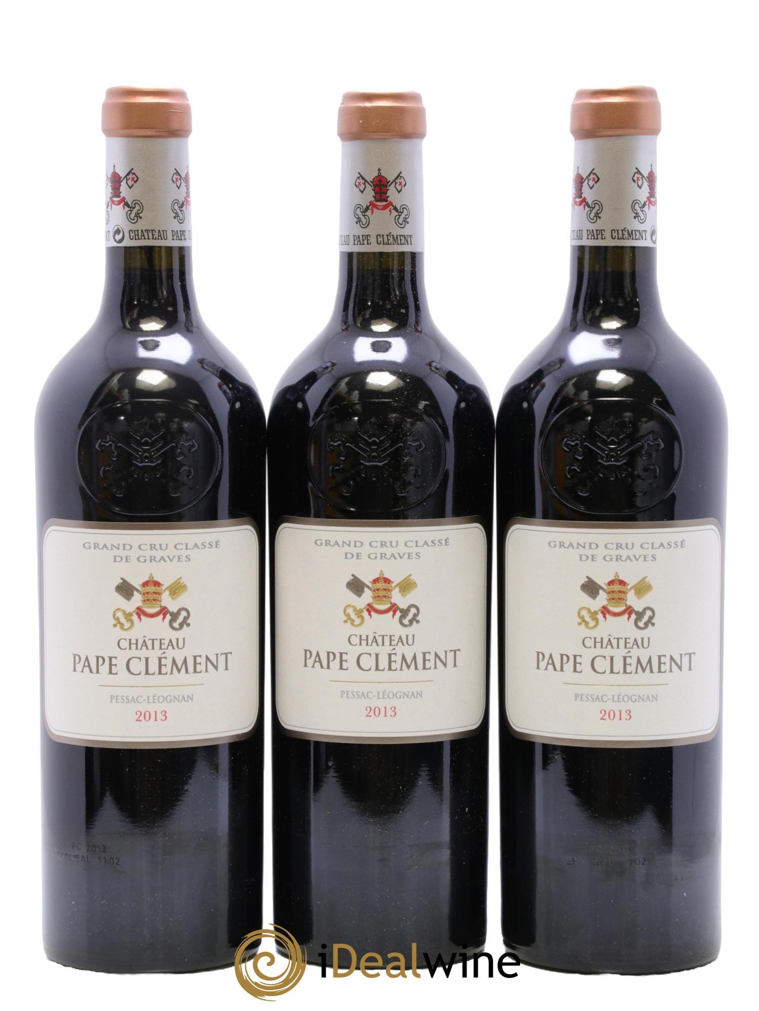 Château Pape Clément Cru Classé de Graves 2013 - Lot de 3 bouteilles - 0