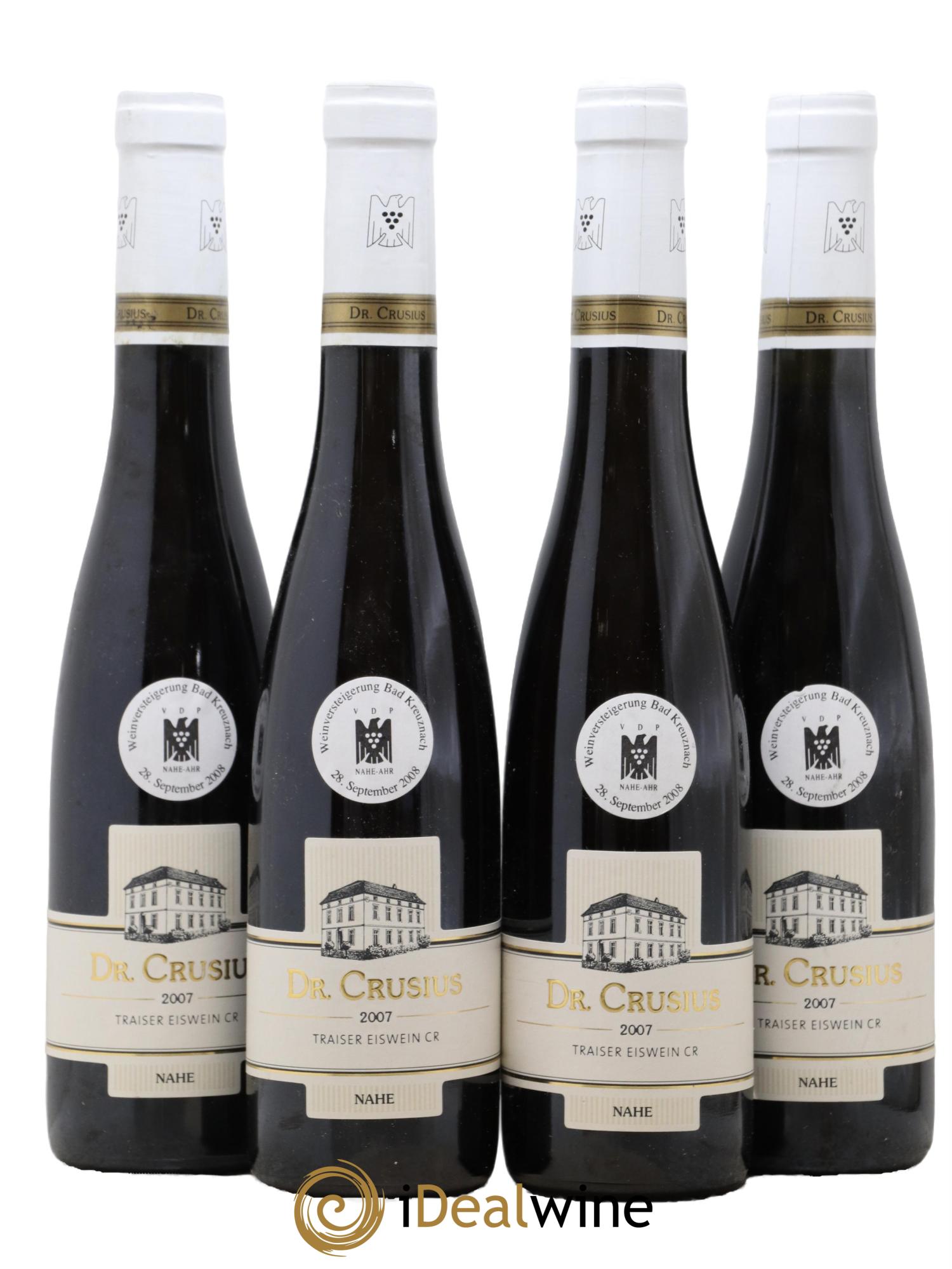 Riesling Dr. Crusius Traiser Eiswein 2007 - Posten von 4 Demi-Flaschen - 0