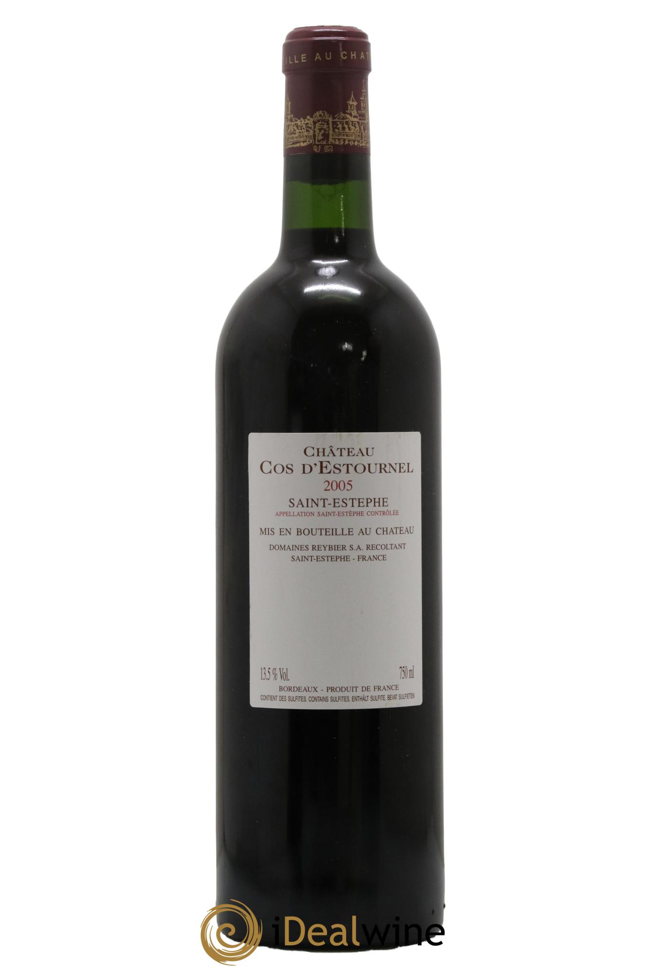 Cos d'Estournel 2ème Grand Cru Classé 2005 - Lot de 1 bouteille - 1