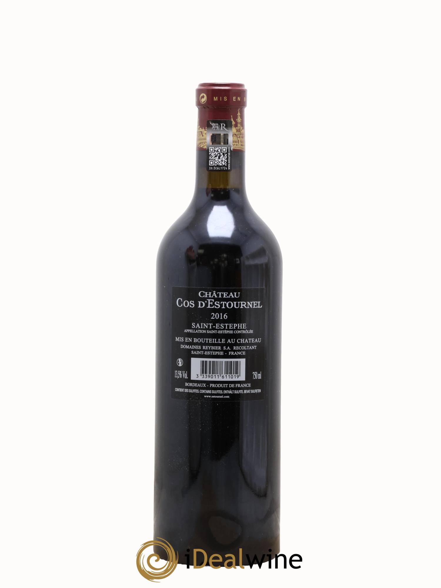 Cos d'Estournel 2ème Grand Cru Classé 2016 - Posten von 1 Flasche - 1