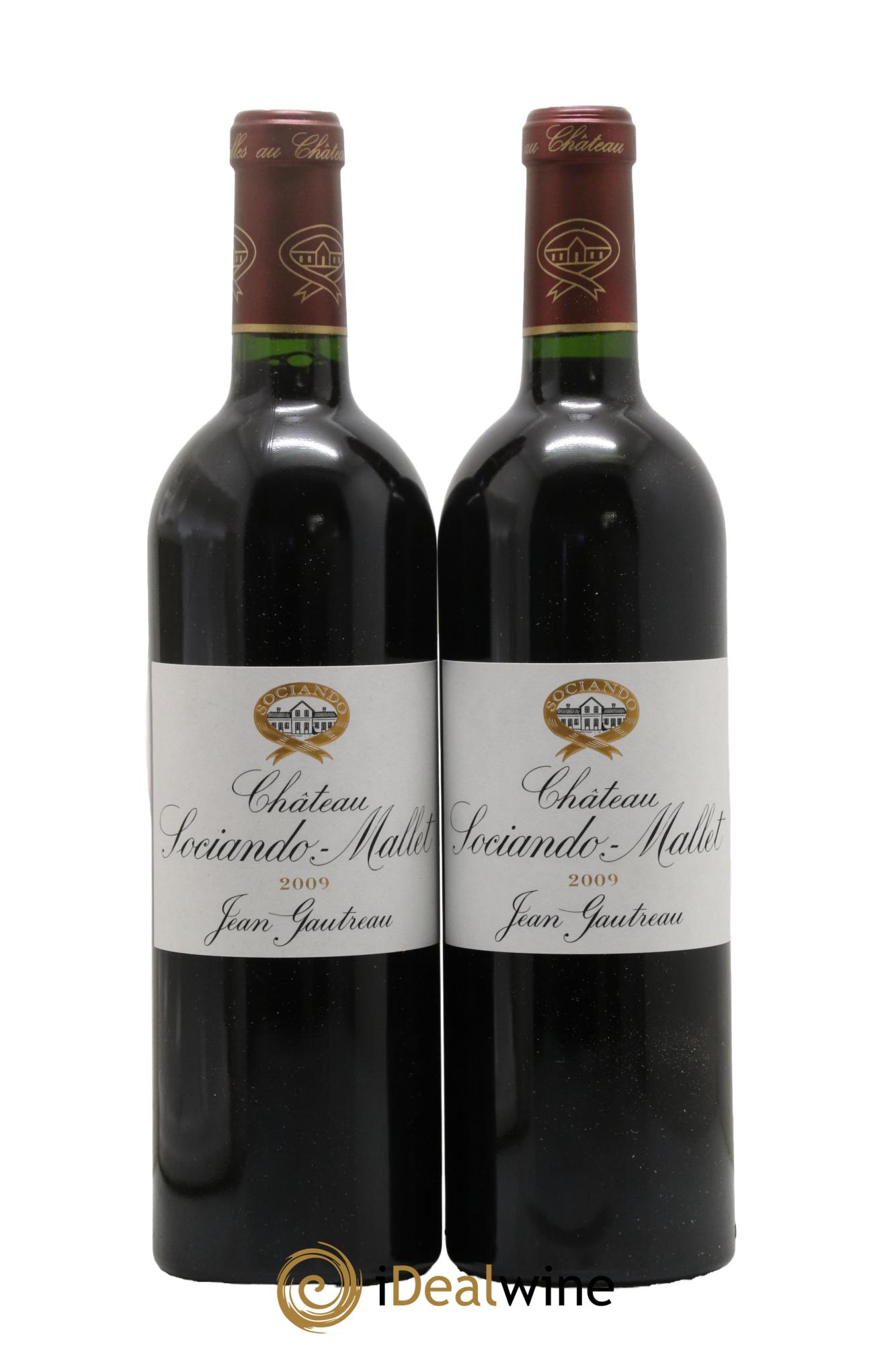 Château Sociando Mallet 2009 - Lot de 2 bouteilles - 0