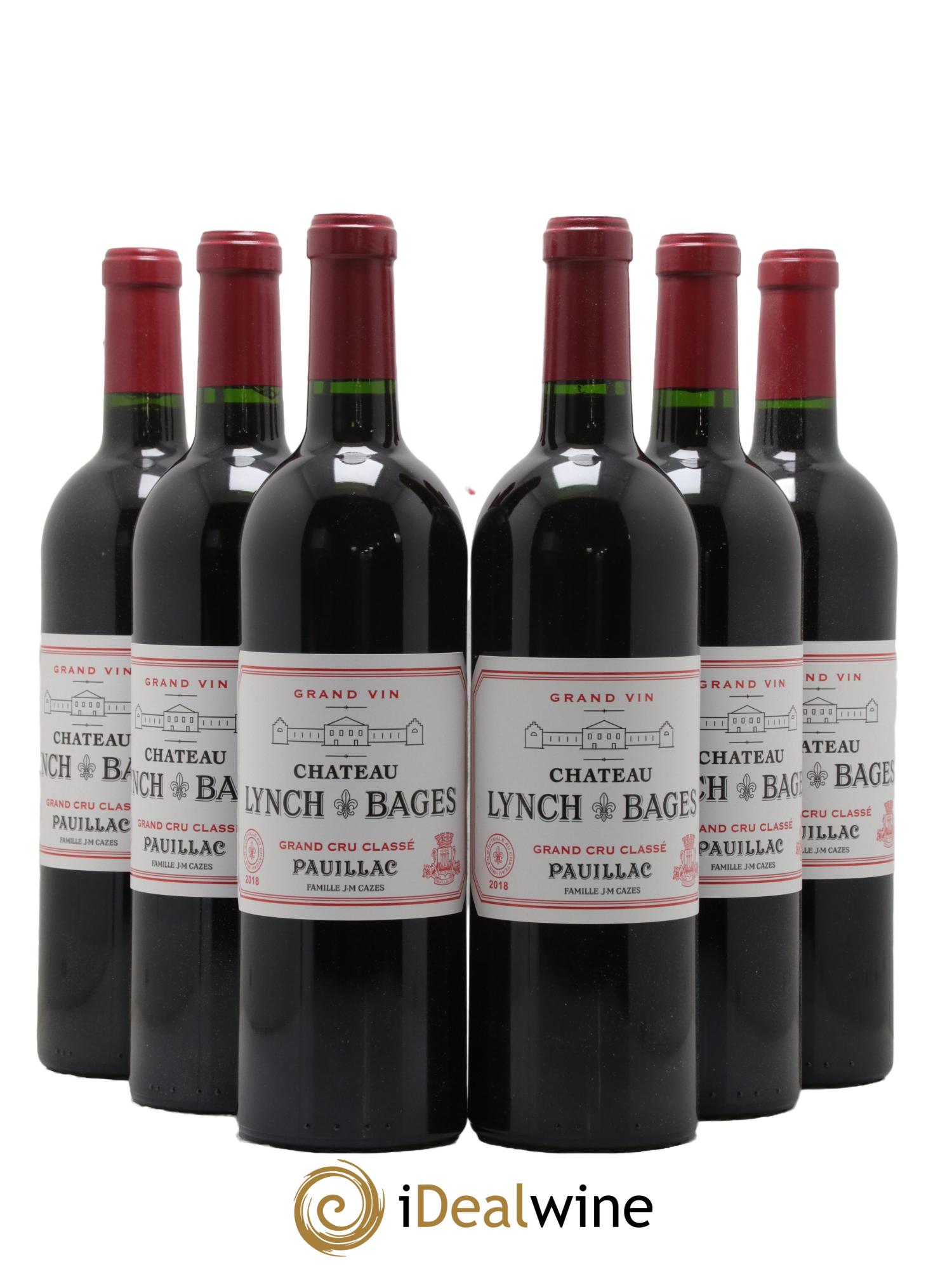Château Lynch Bages 5ème Grand Cru Classé 2018 - Lot de 6 bouteilles - 0