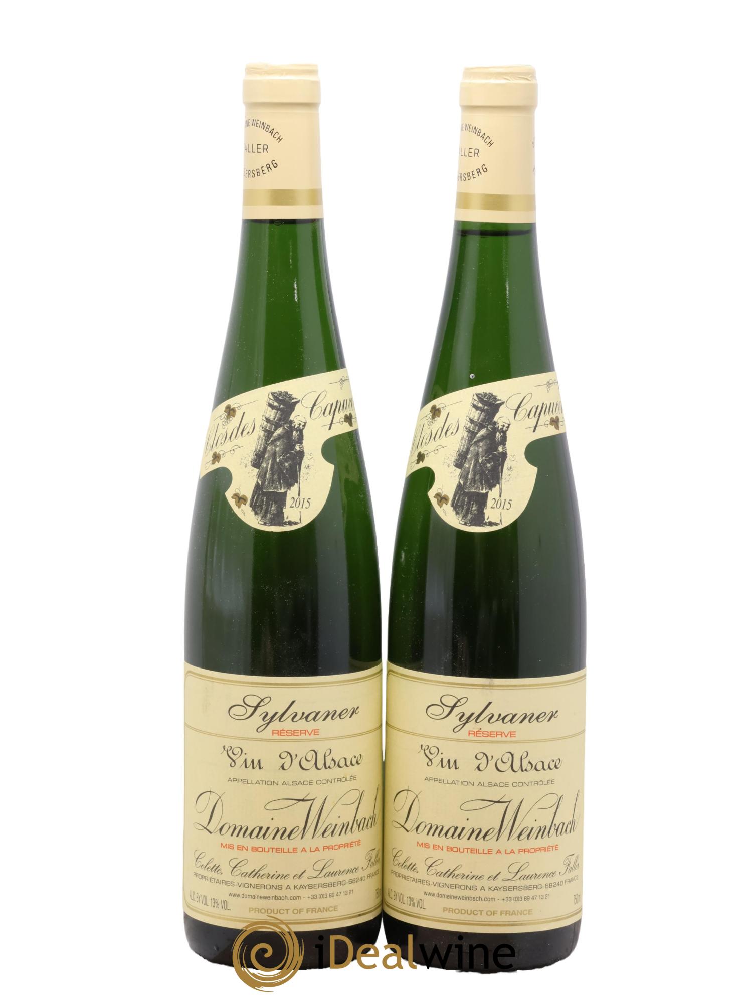 Alsace Sylvaner Réserve Weinbach (Domaine) 2015 - Lot de 2 bouteilles - 0