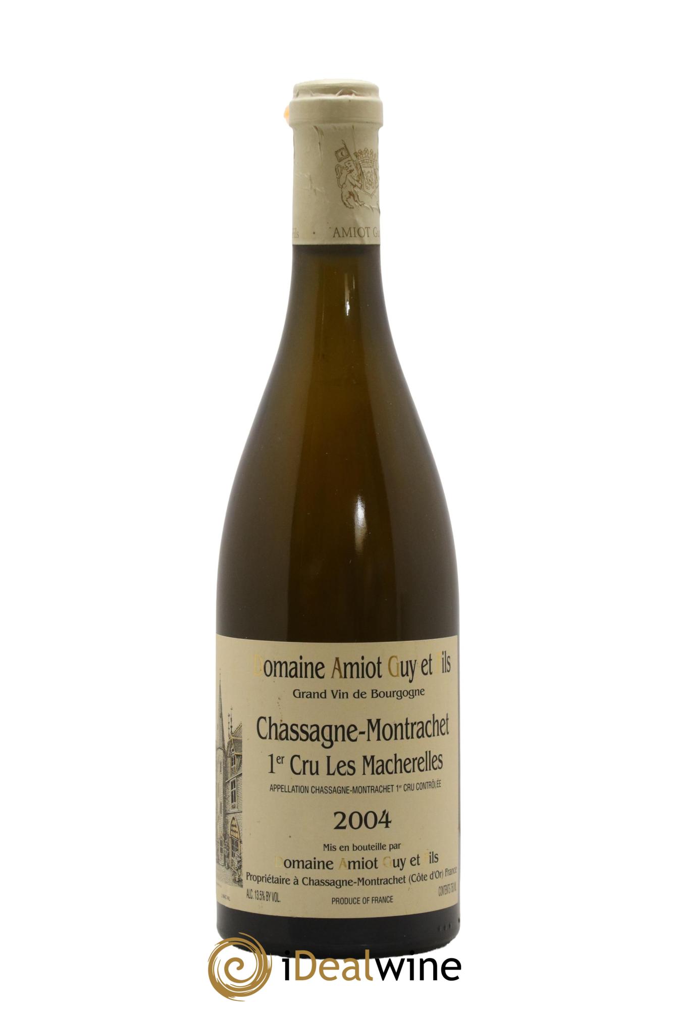 Chassagne-Montrachet 1er Cru Macherelles Guy Amiot 2004 - Lot de 1 bouteille - 0